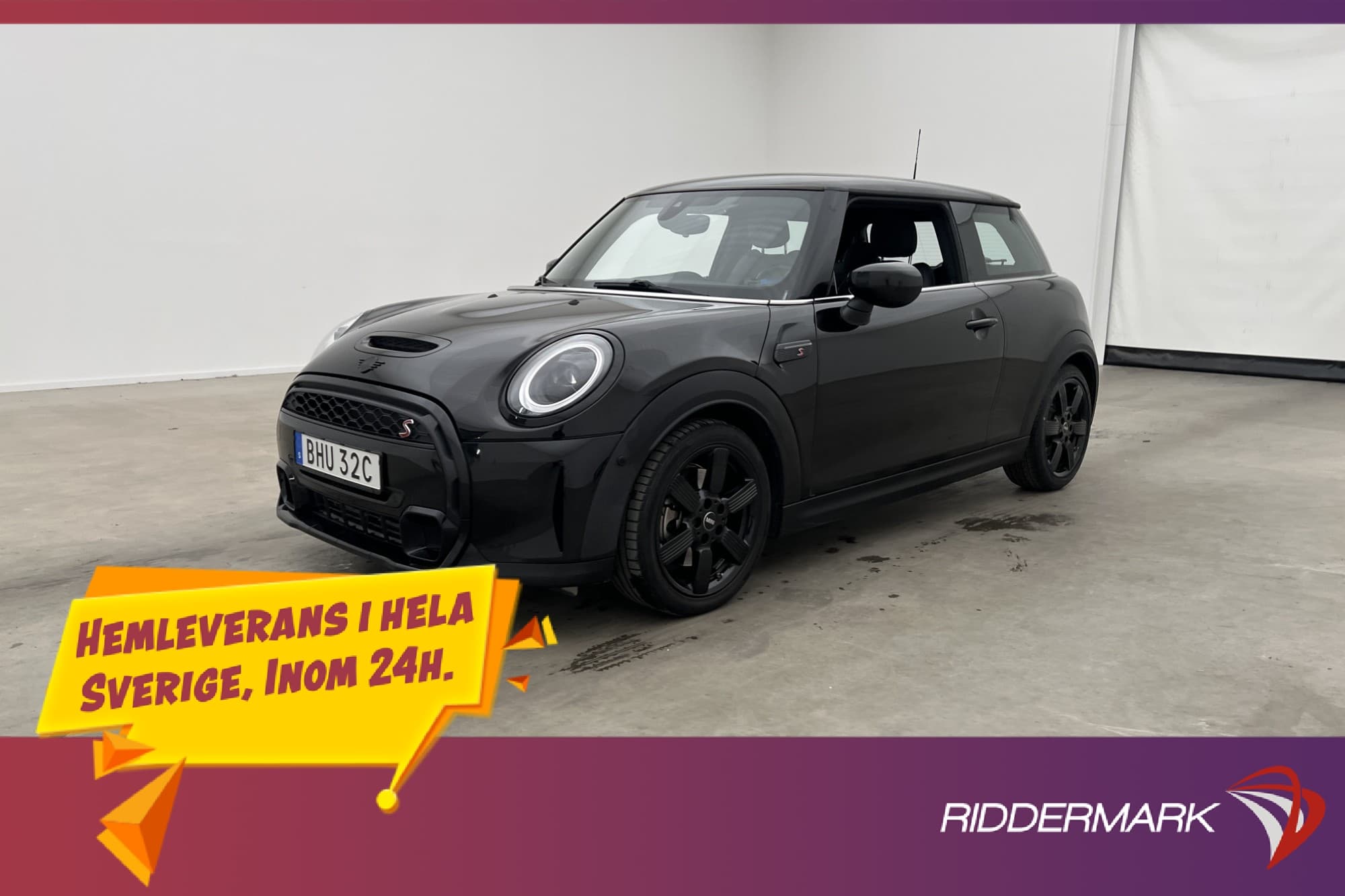 MINI Cooper S 178hk Cockpit H/K Kamera Navi Skinn Rattvärme