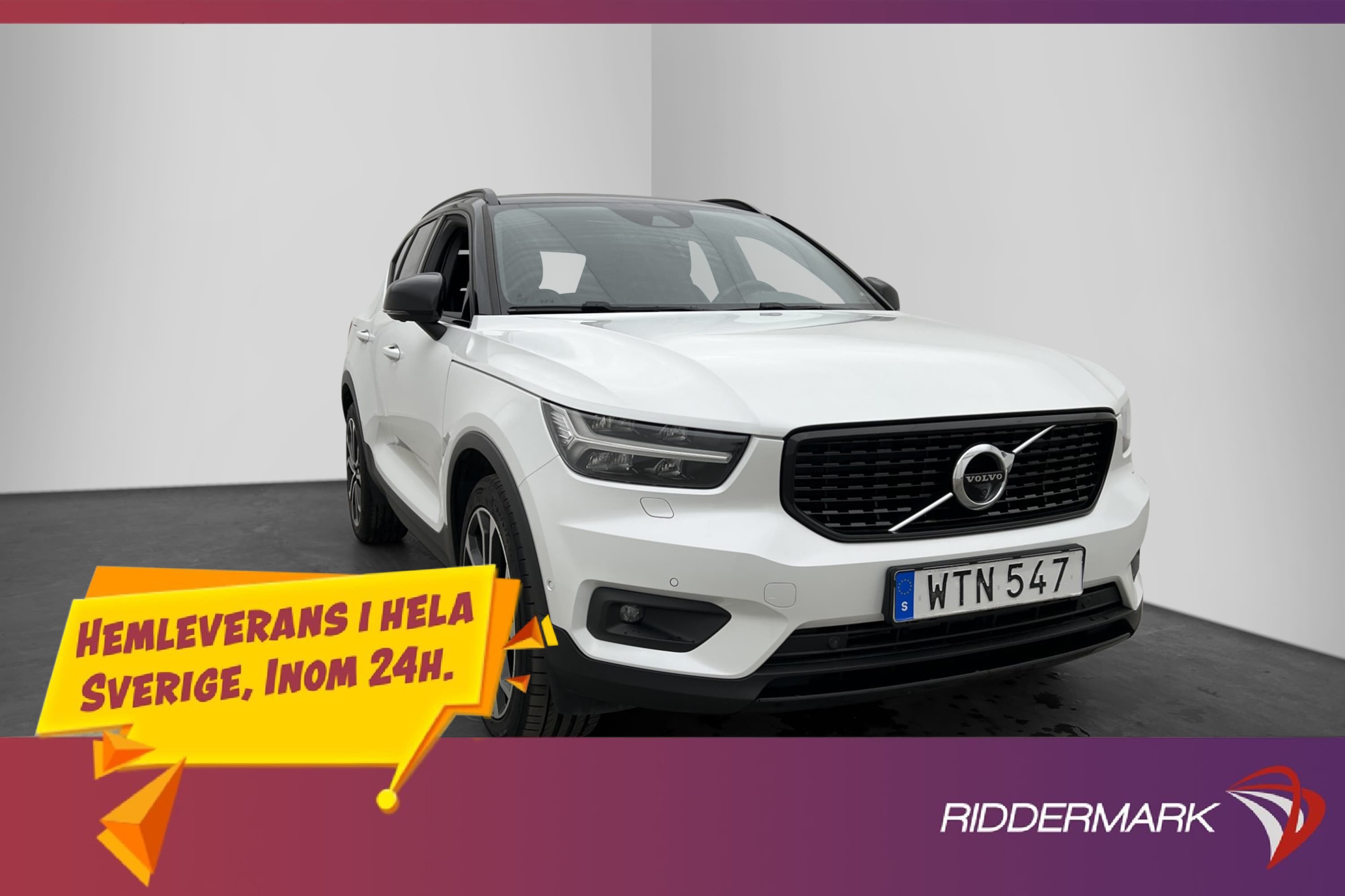 Volvo XC40 D4 AWD R-Design Panorama H/K Värmare 360° BLIS