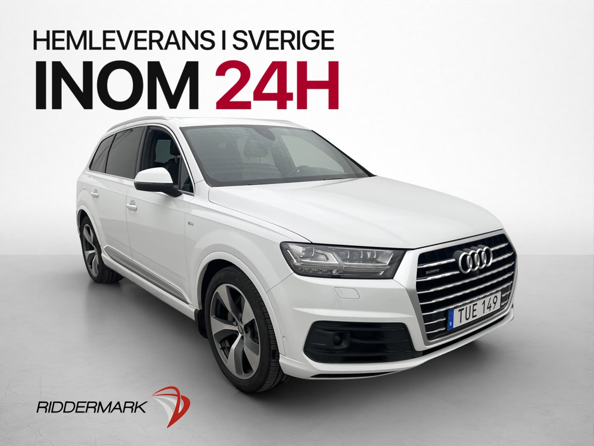 Audi Q7 50 TDI 286hk S-Line 7-Sits Värmare 360° Luftfjädring