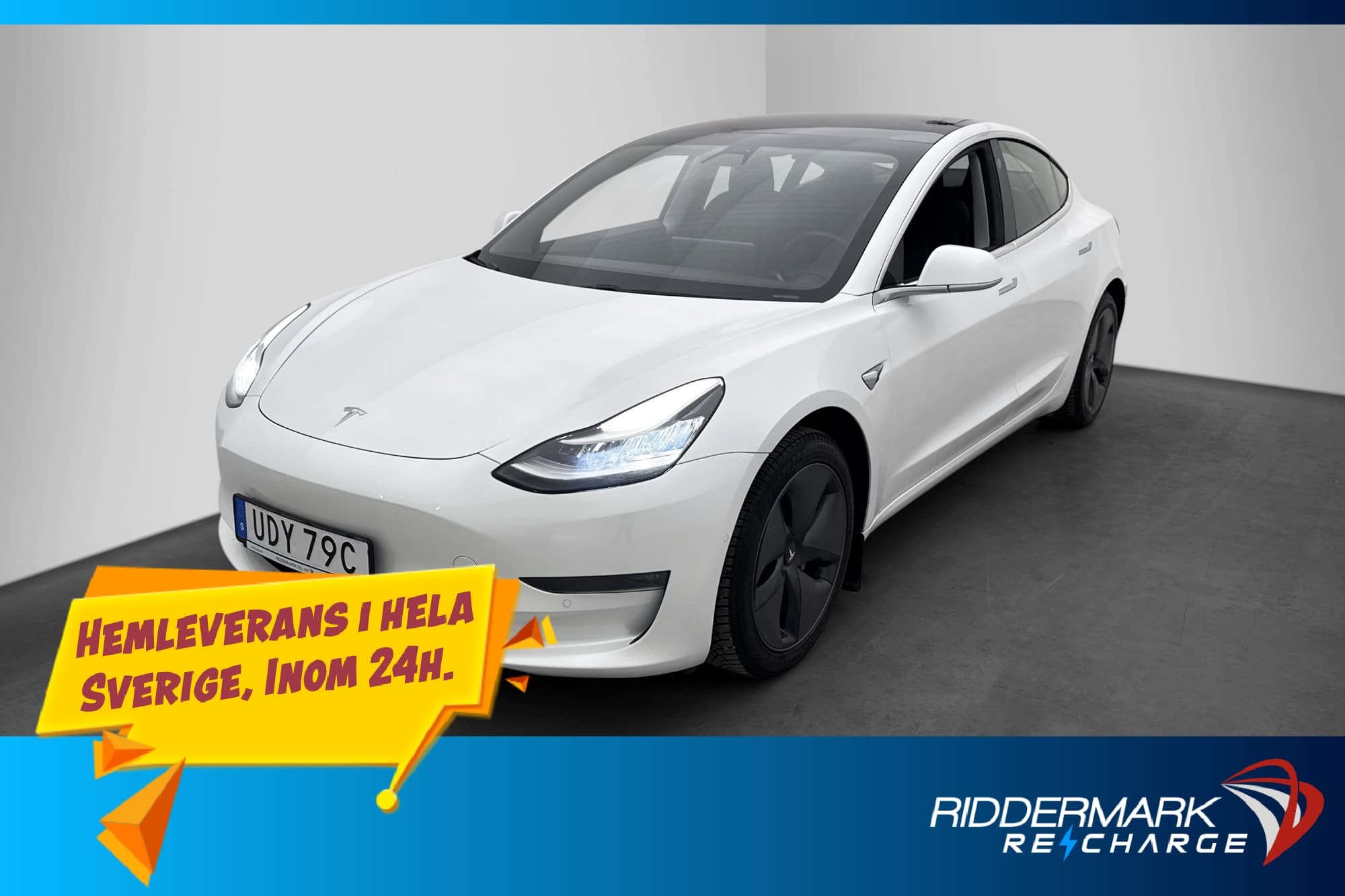 Tesla Model 3 Long Range AWD Uppgraderad AP Dragkrok Sv.Såld