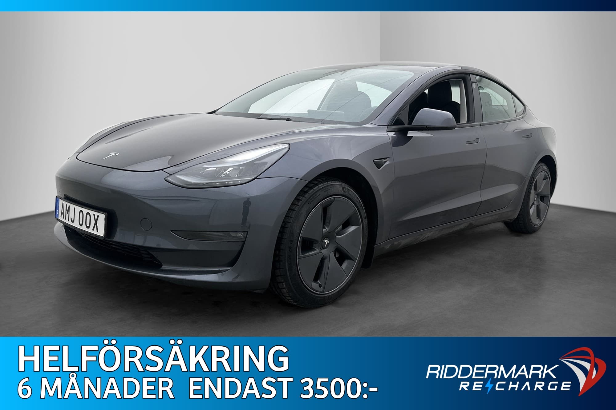 Tesla Model 3 Long Range AWD Autopilot Svensksåld MOMS