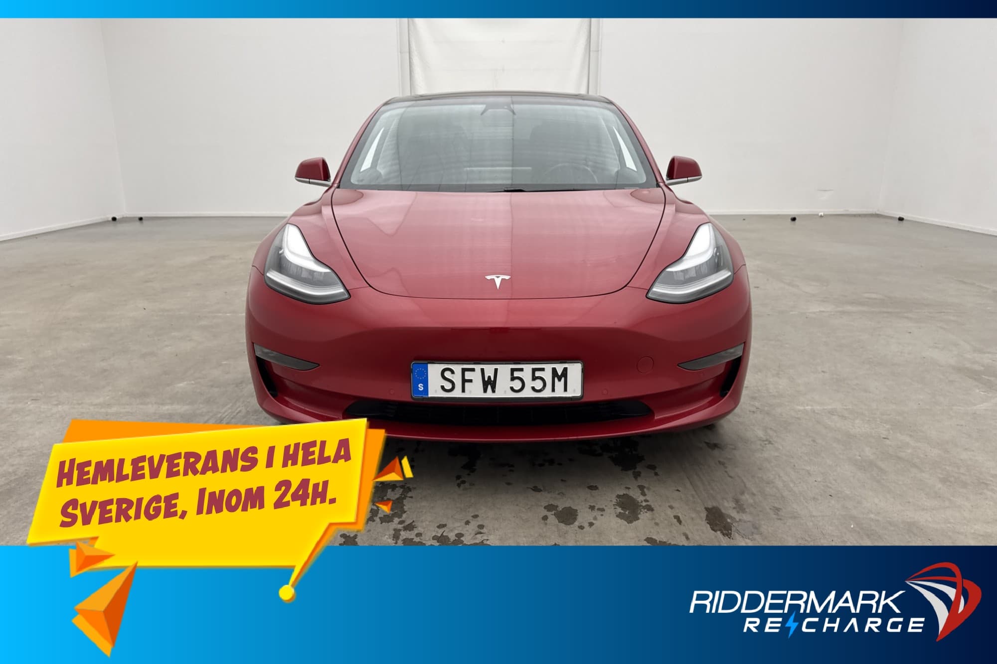 Tesla Model 3 Long Range AWD Autopilot Svensksåld