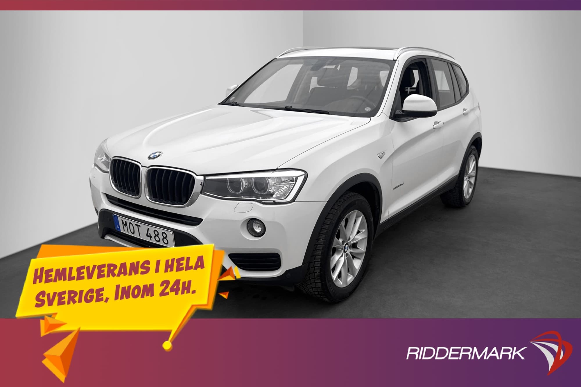 BMW X3 xDrive20d 190hk Panorama Harman/Kardon Keyless