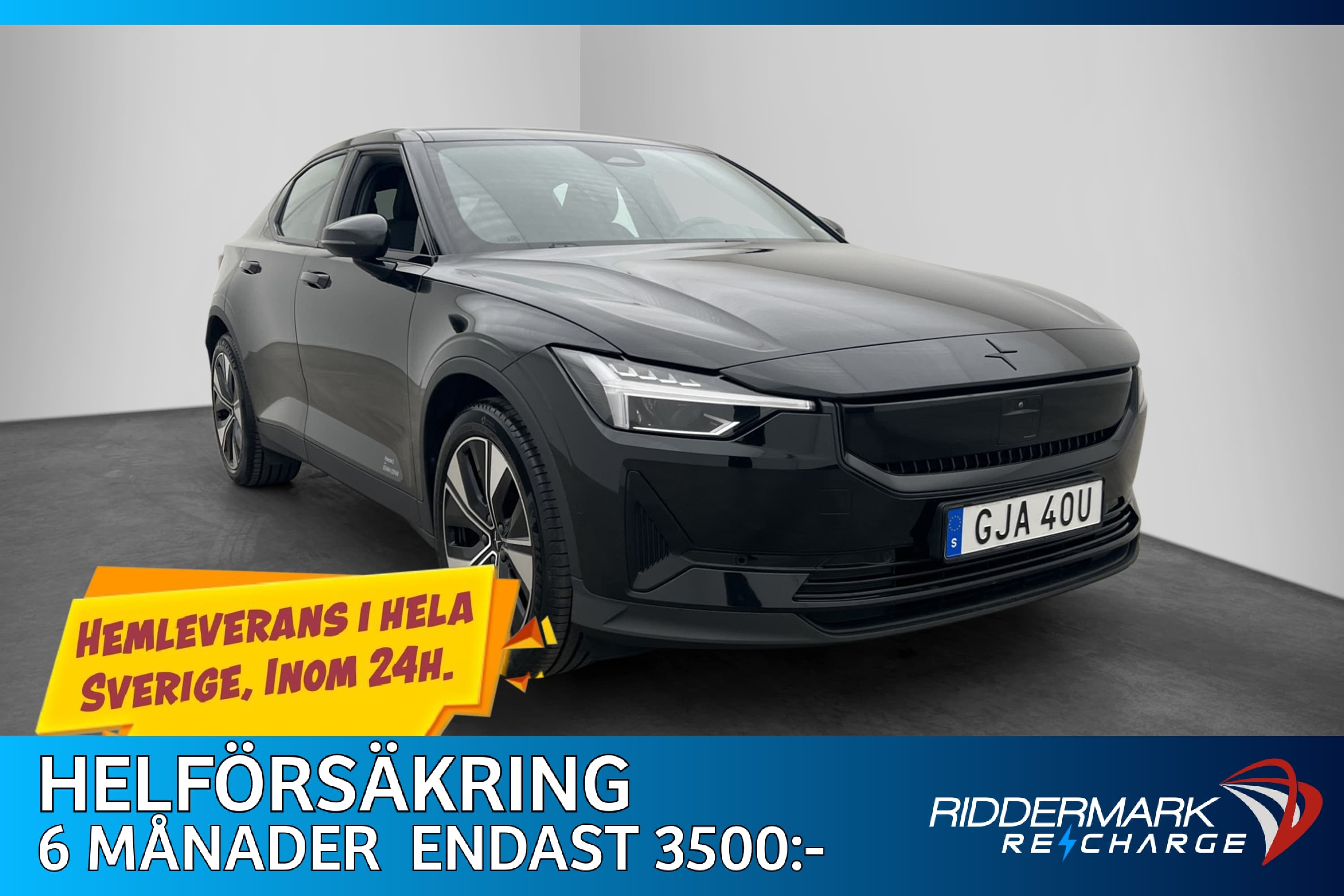 Polestar 2 Long Range Single Motor Plus Värmare Pano H/K 360