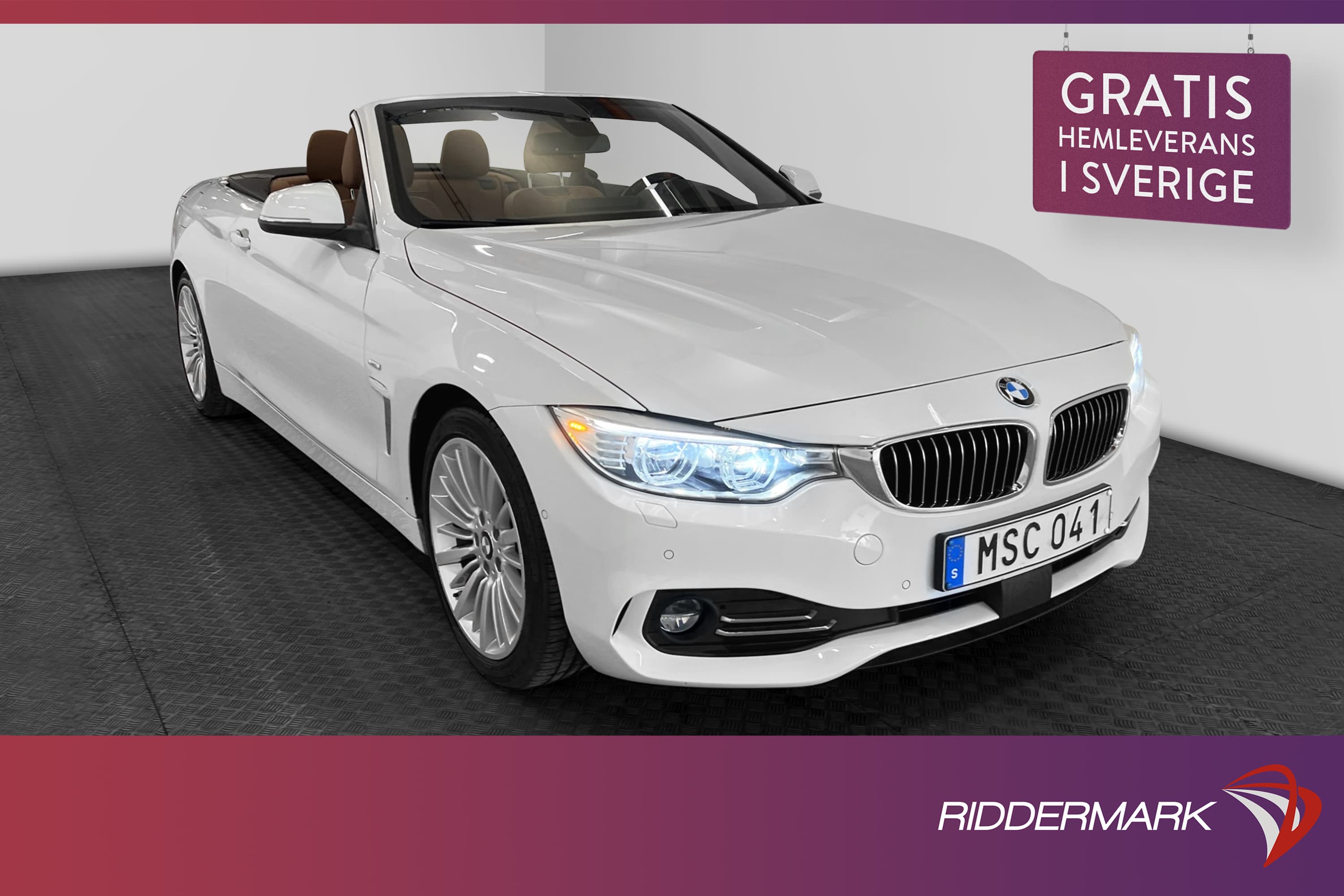 BMW 420 d Convertible 184hk Luxury Line HUD Navi Skinn Drag