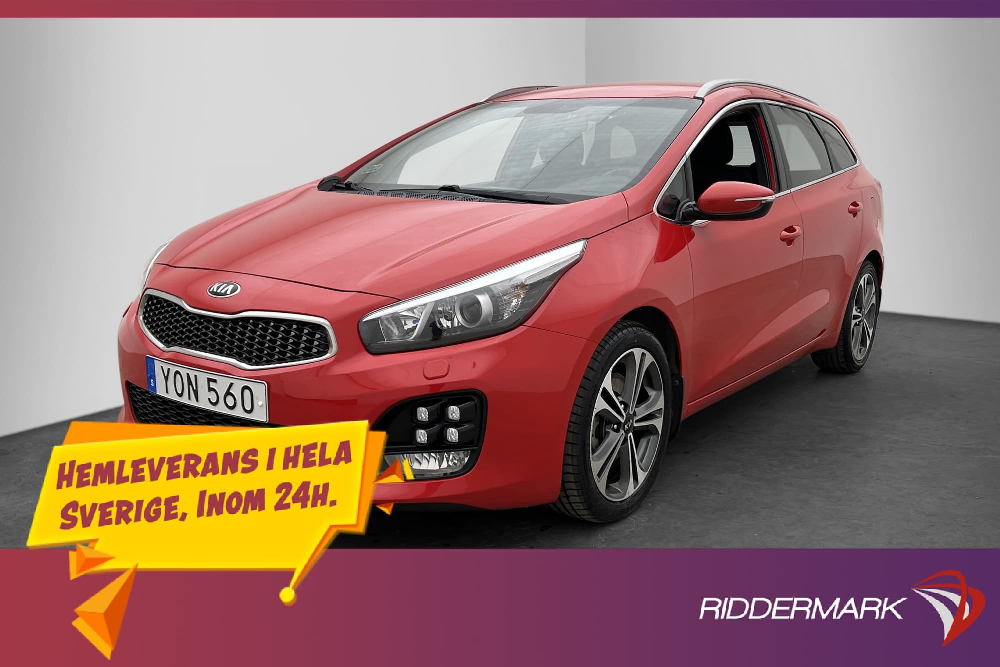 Kia Ceed 136hk GT-Line Kamera Navi CarPlay Rattvärme Drag
