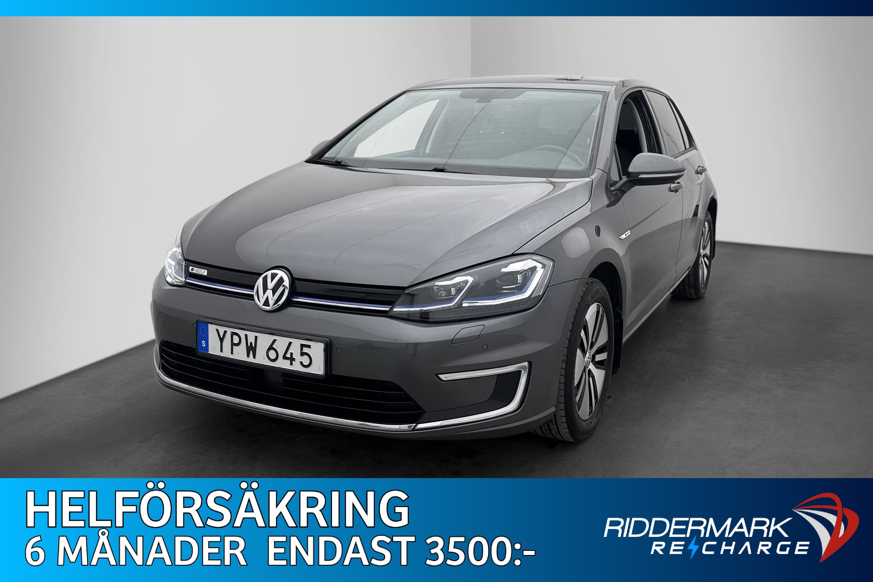 Volkswagen E-Golf 136hk CarPlay P-Sensorer Adapt-Farthållare