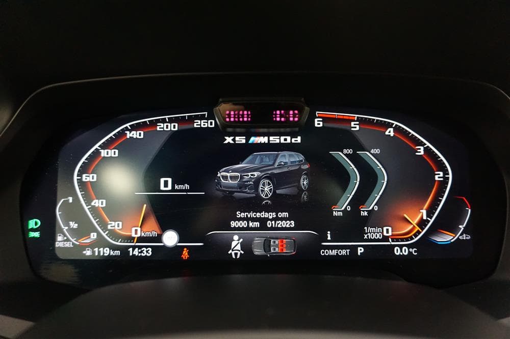 BMW X5 M50d 400hk Innovation D-Värm Sky Lounge H/K HUD 360°interiör