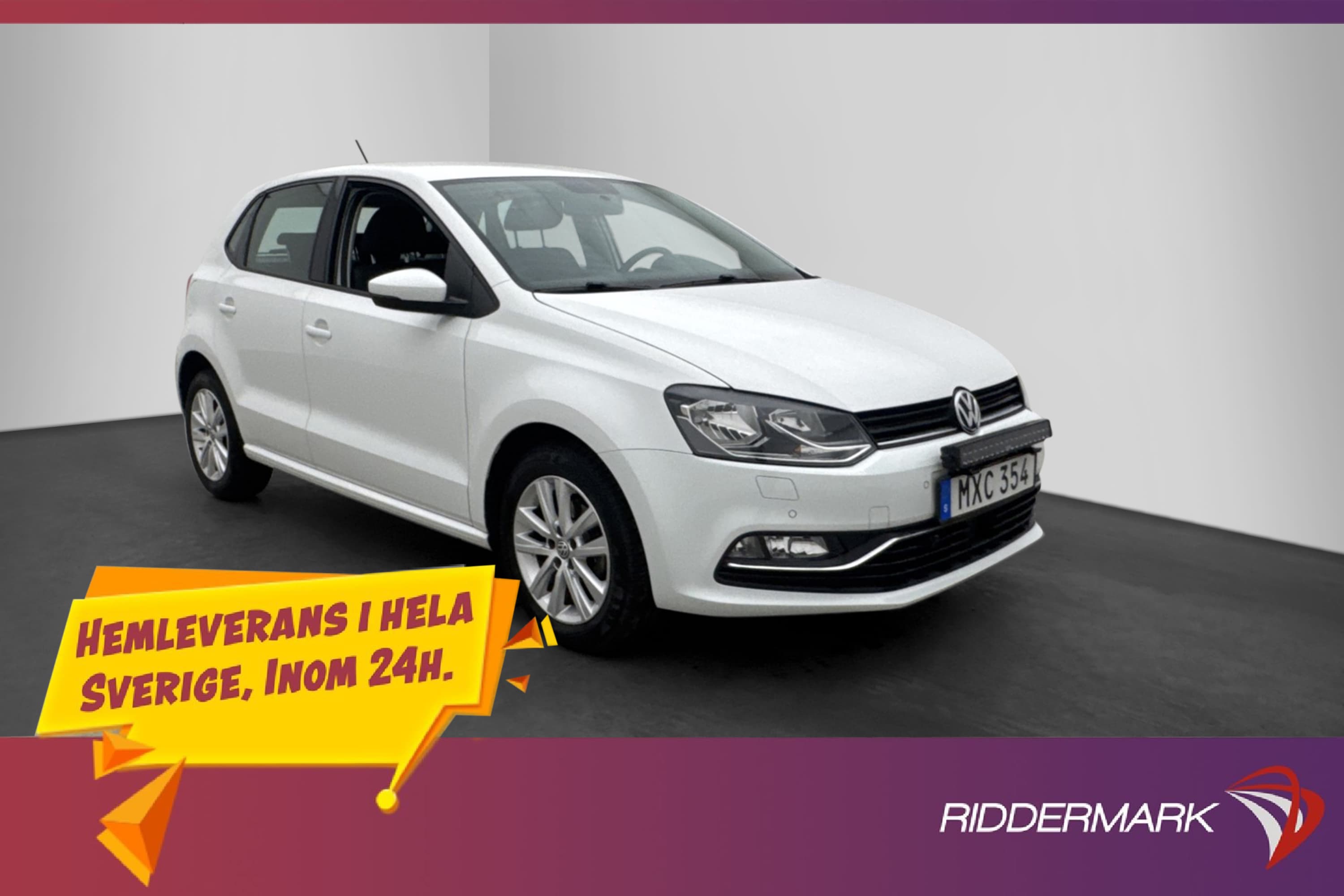 Volkswagen Polo 90hk Värmare LED-Ramp Sensorer Farthållare