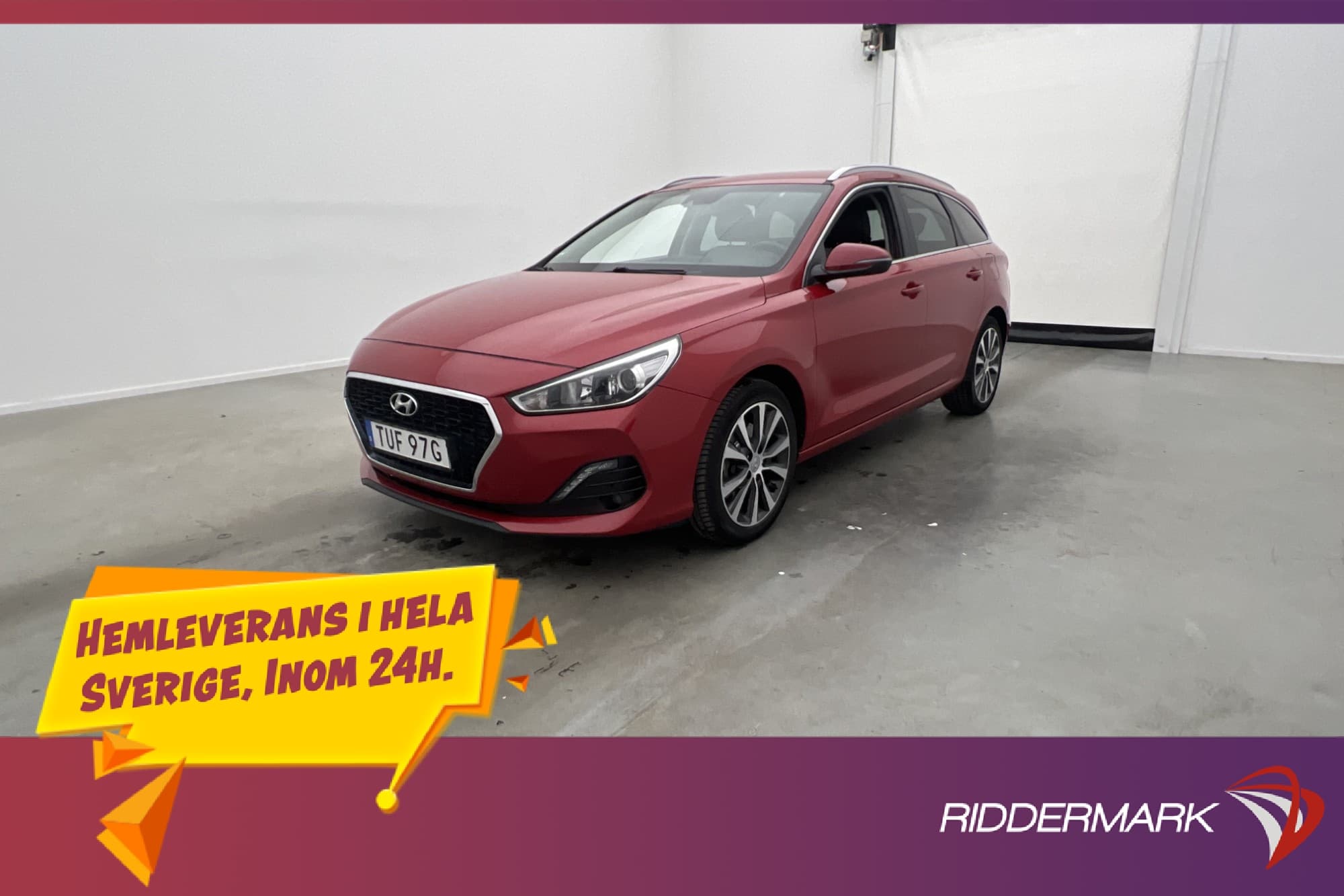 Hyundai i30 Kombi 140hk Kamera Dragkrok CarPlay Rattvärme