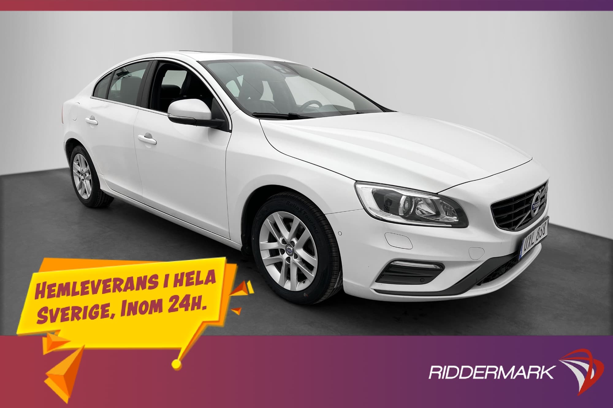 Volvo S60 D4 190hk R-Design VOC T-Lucka H/K Kamera Värmare