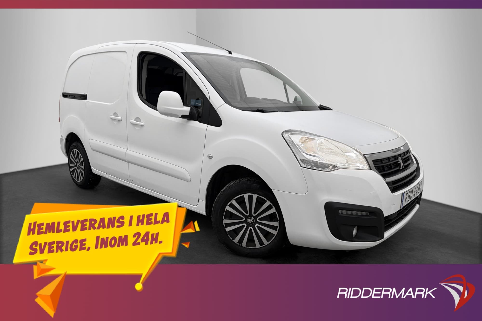 Peugeot Partner 1.6 99hk Ny-Kamrem Drag PDC Farthållare Moms