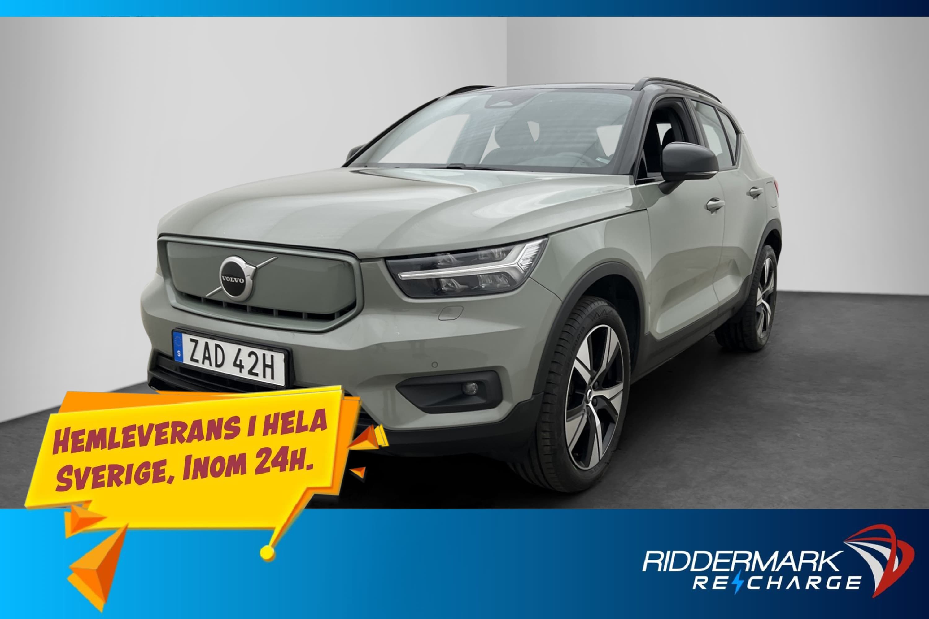 Volvo XC40 P6 Recharge Plus Värmare Dragkrok Kamera MOMS
