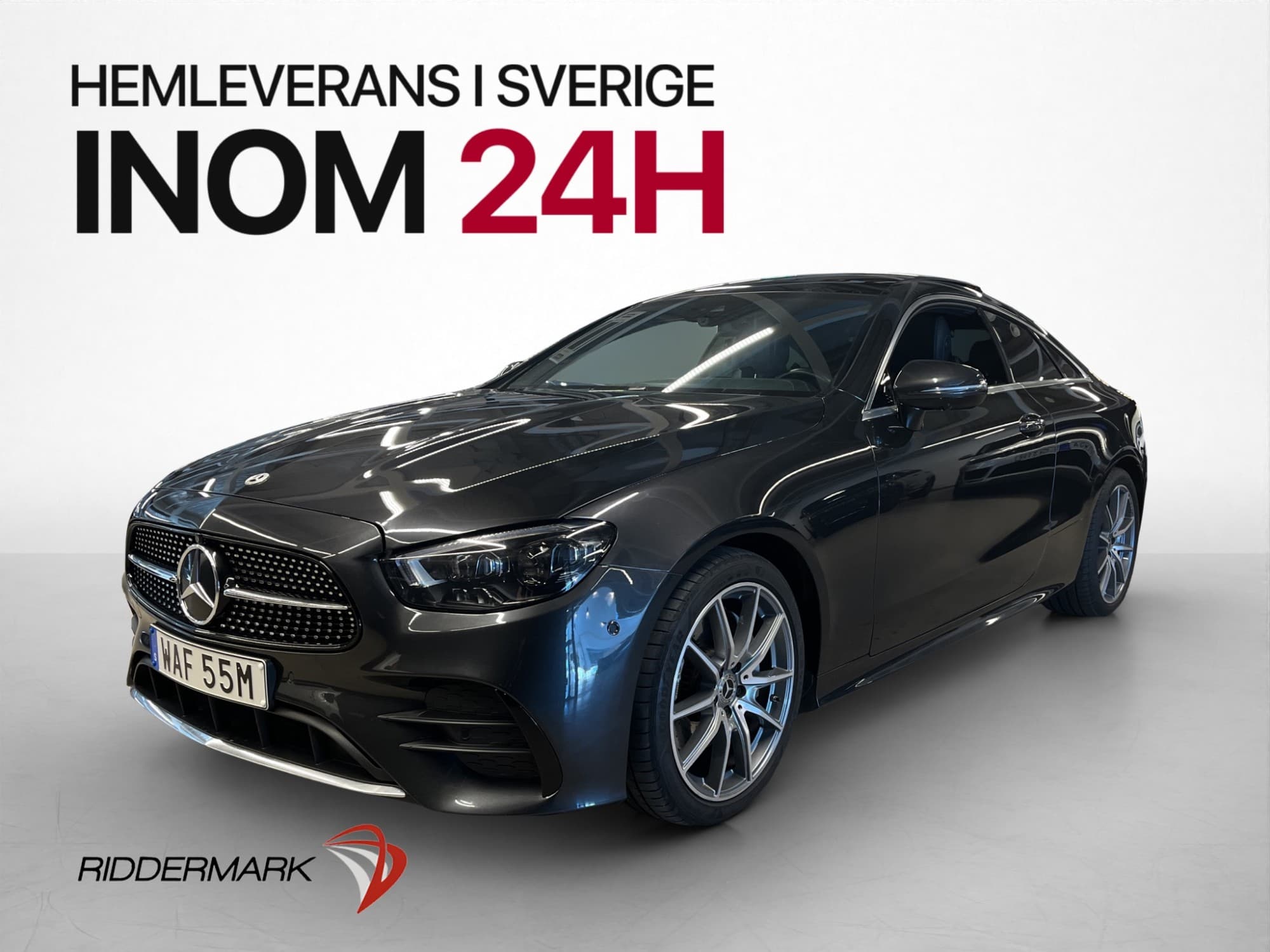 Mercedes-Benz E 200 Coupé AMG Pano Värmare Wide Burm 360°