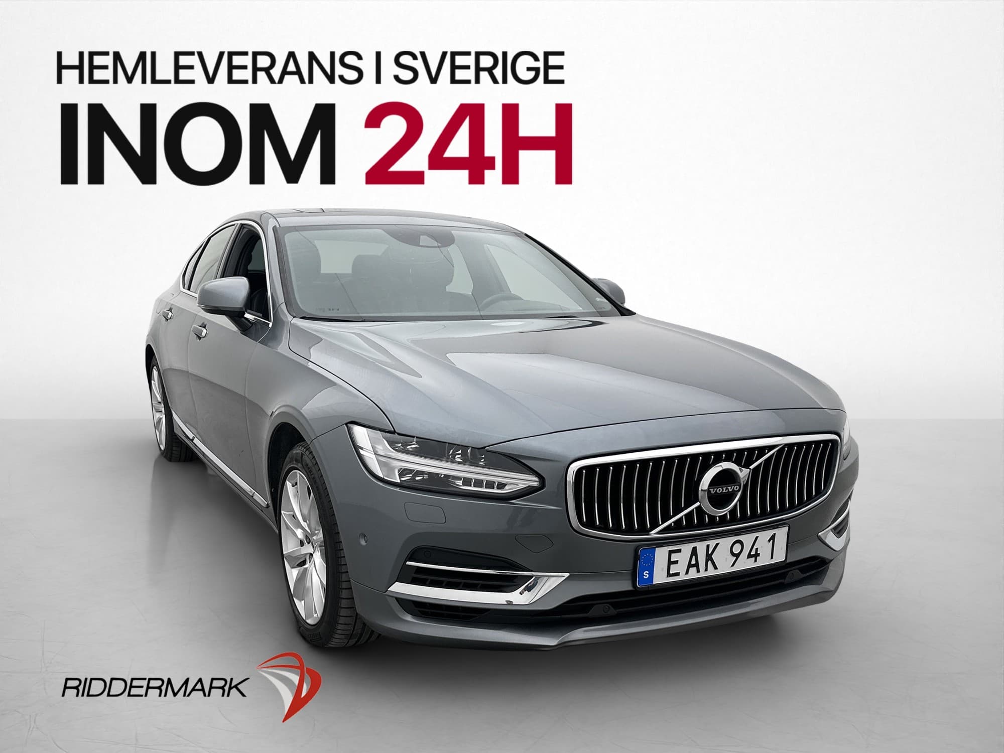 Volvo S90 T8 AWD Inscription Kamera T-lucka Orrefors Läder