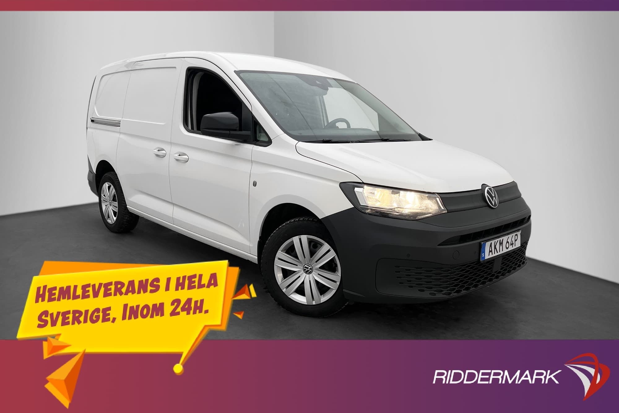 Volkswagen Caddy Maxi Cargo Värmare PDC Drag CARPLAY Moms