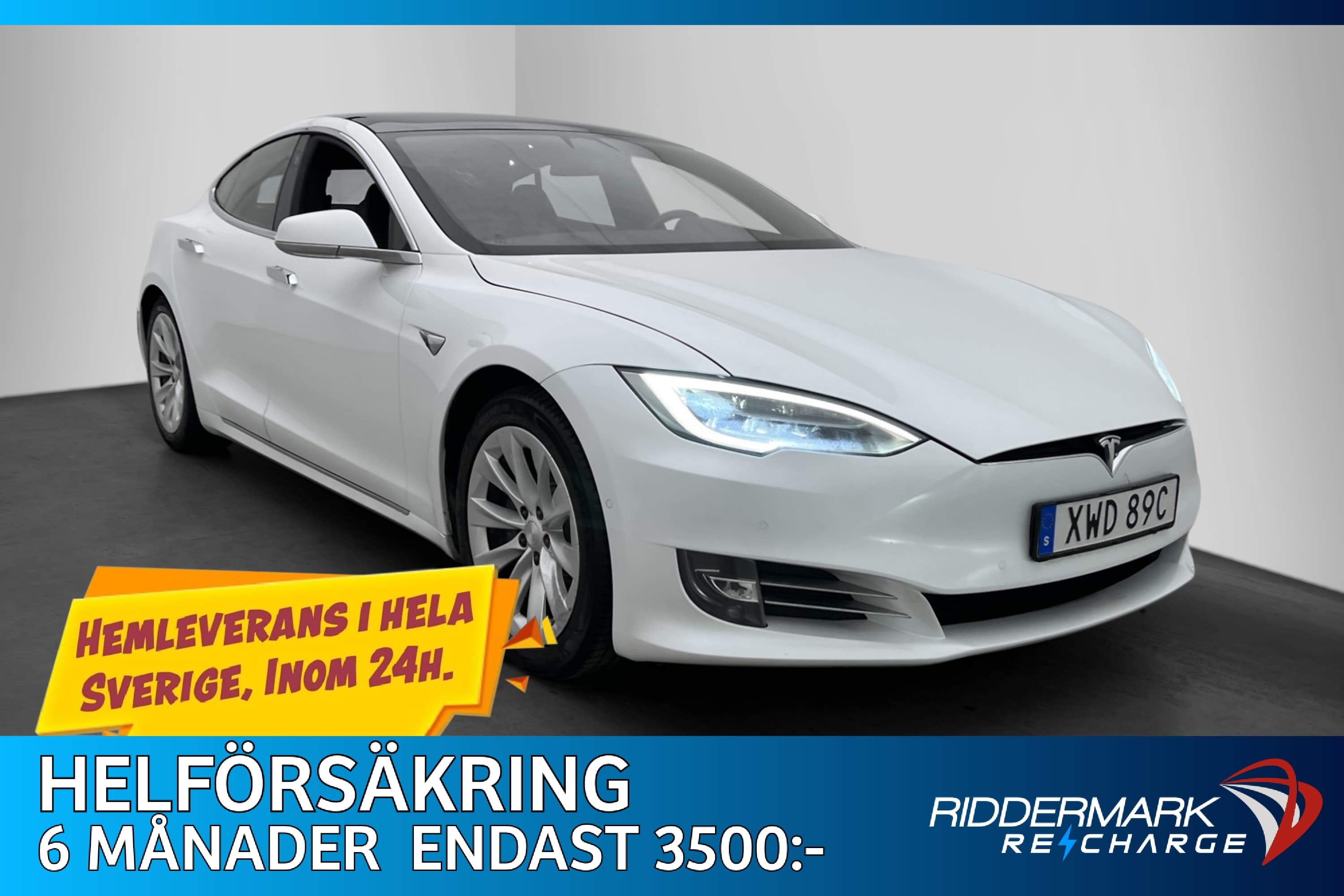 Tesla Model S Long Range AWD Autopilot KallvädersPaket MOMS