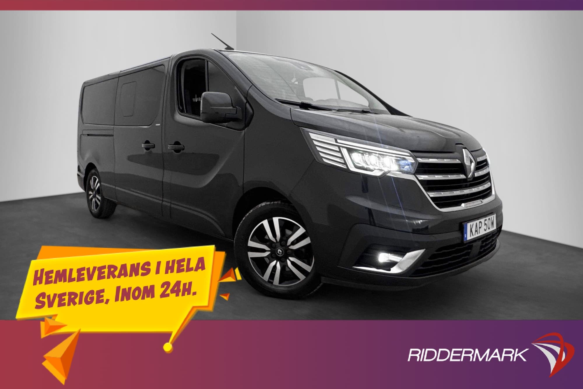 Renault trafic Grand Kombi Space Class Värm Skinn B-Kamera