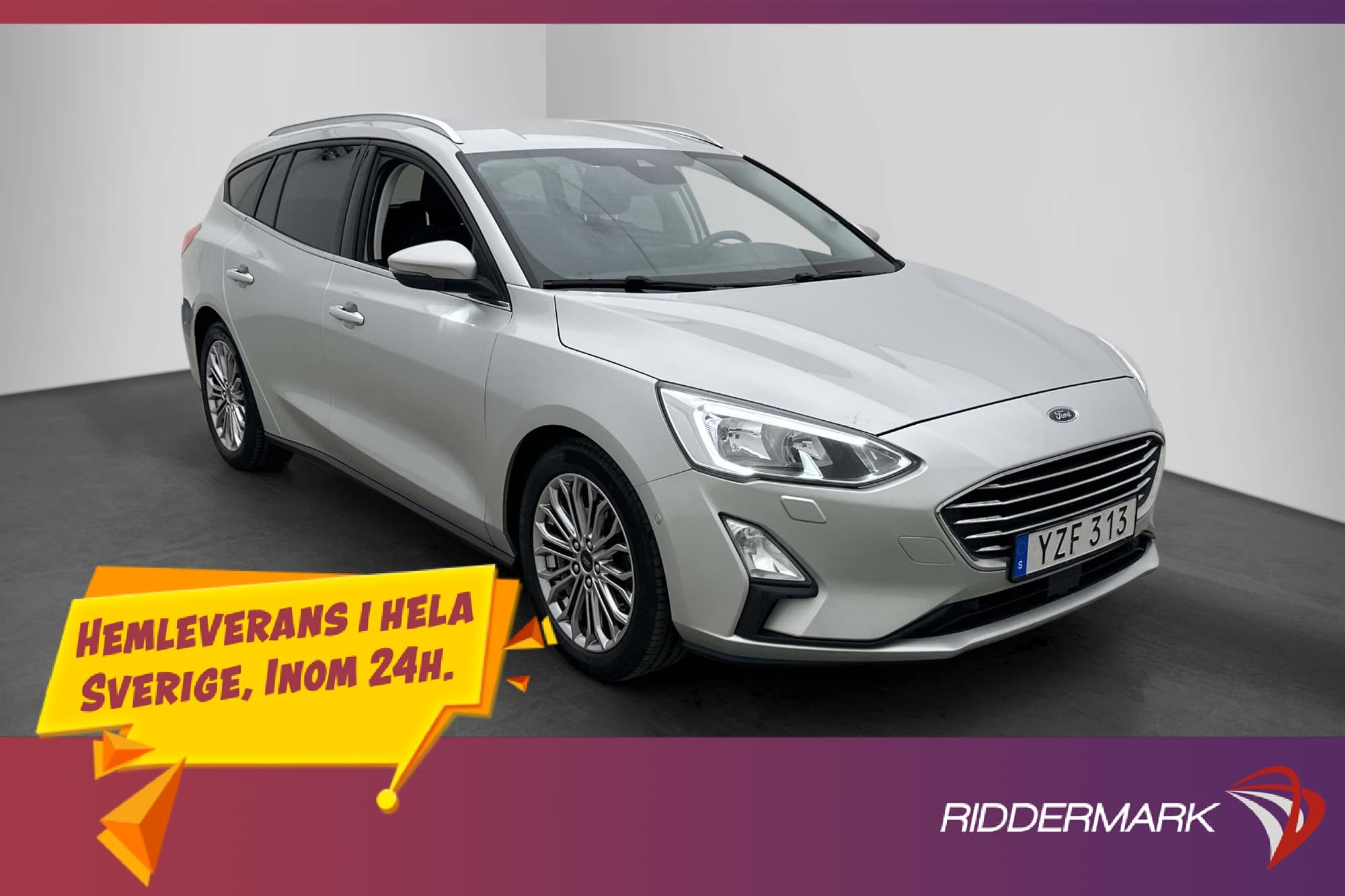 Ford Focus Kombi 1.0 125hk Kamera Dragkrok Adaptiv Rattvärme