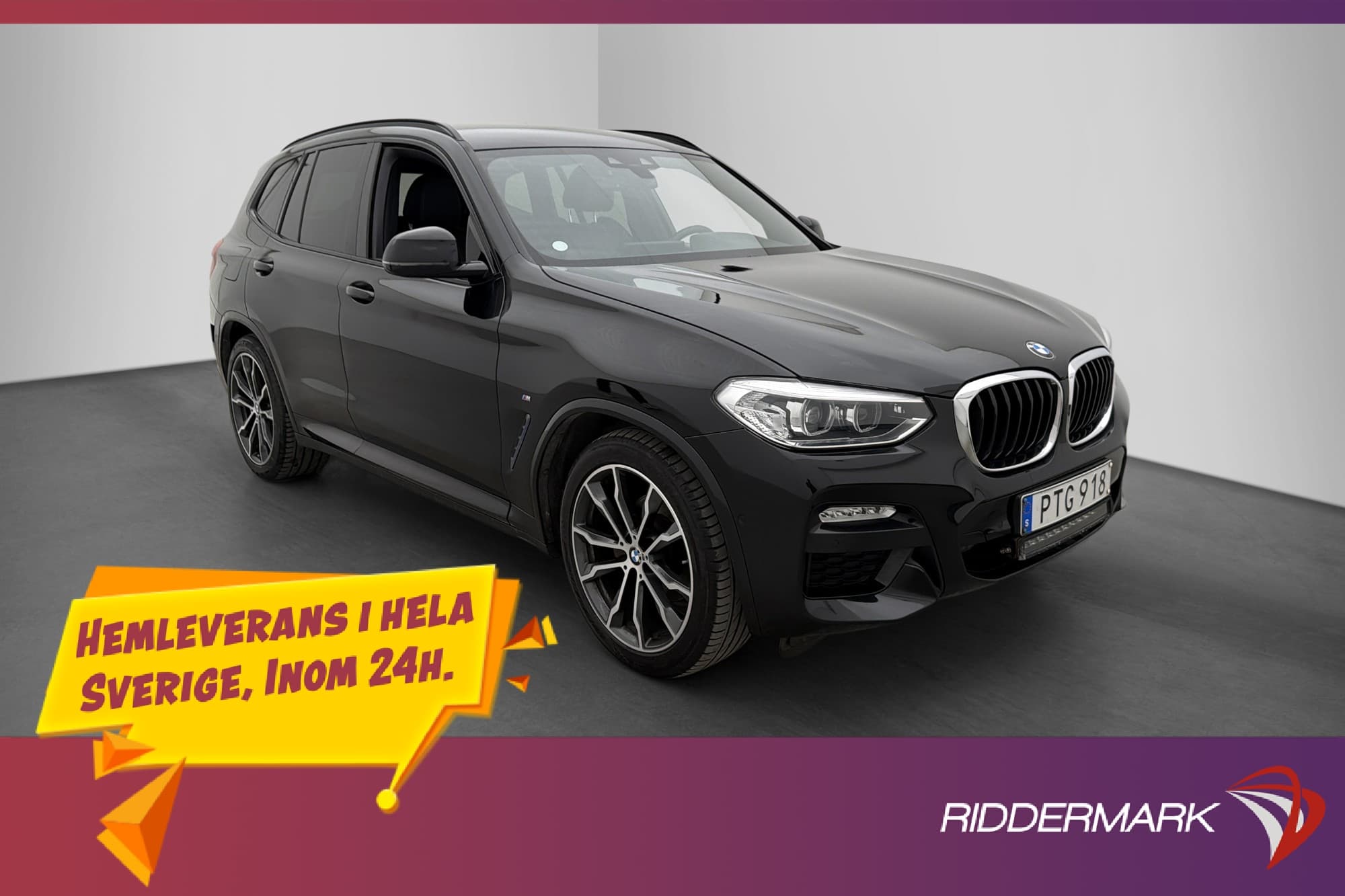 BMW X3 xDrive20d 190hk M-Sport Värmare Kamera CarPlay Drag
