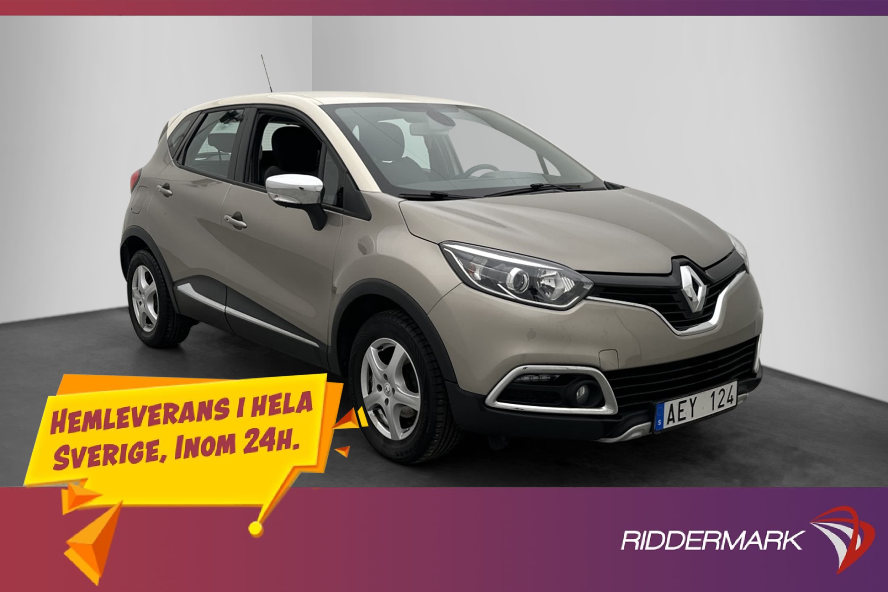 Renault Captur 0.9 90hk Dragkrok Navi  Sensorer Farthållare
