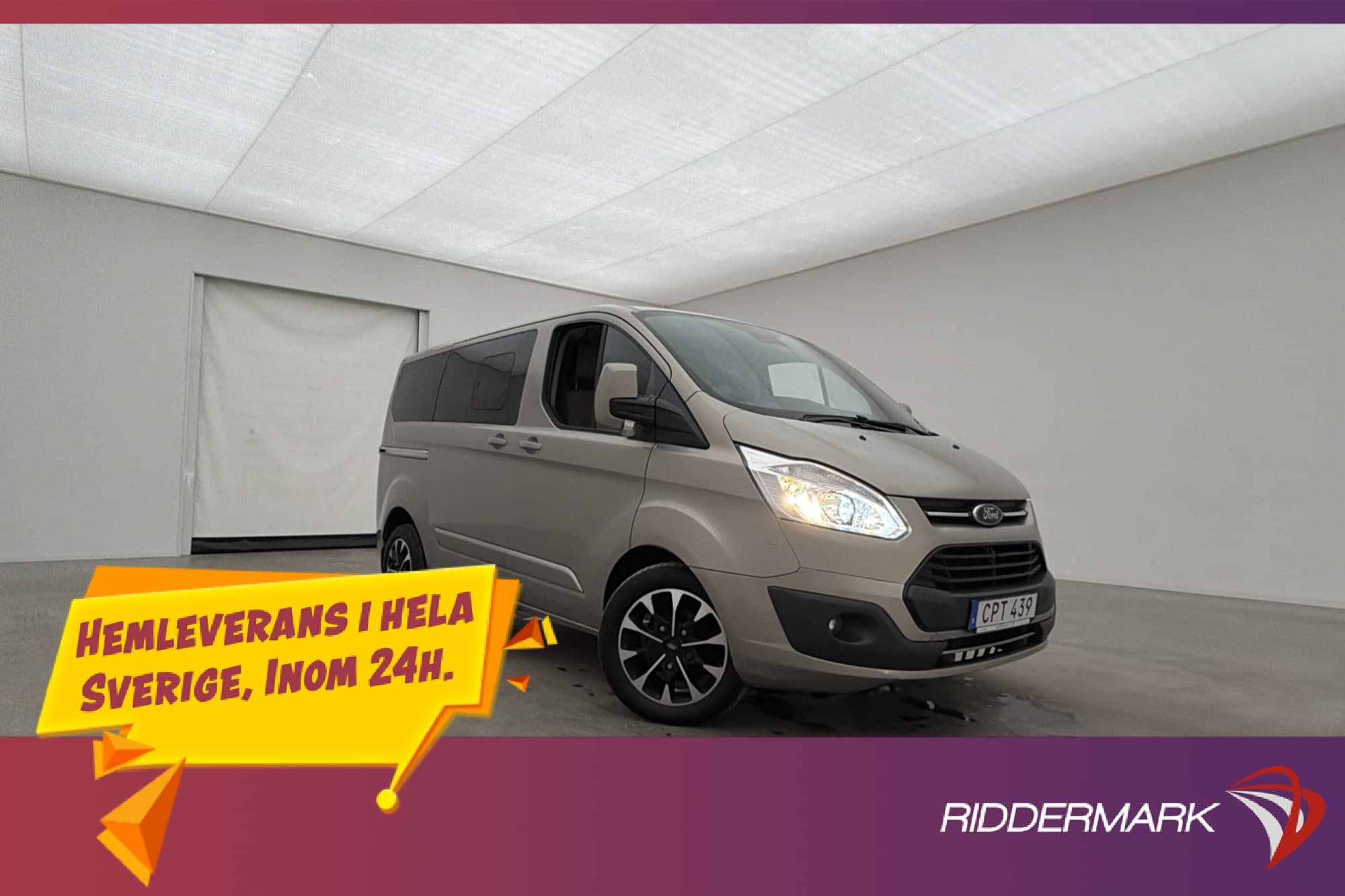 Ford Tourneo Custom Limited 170hk Värm Drag B-Kamera Skinn