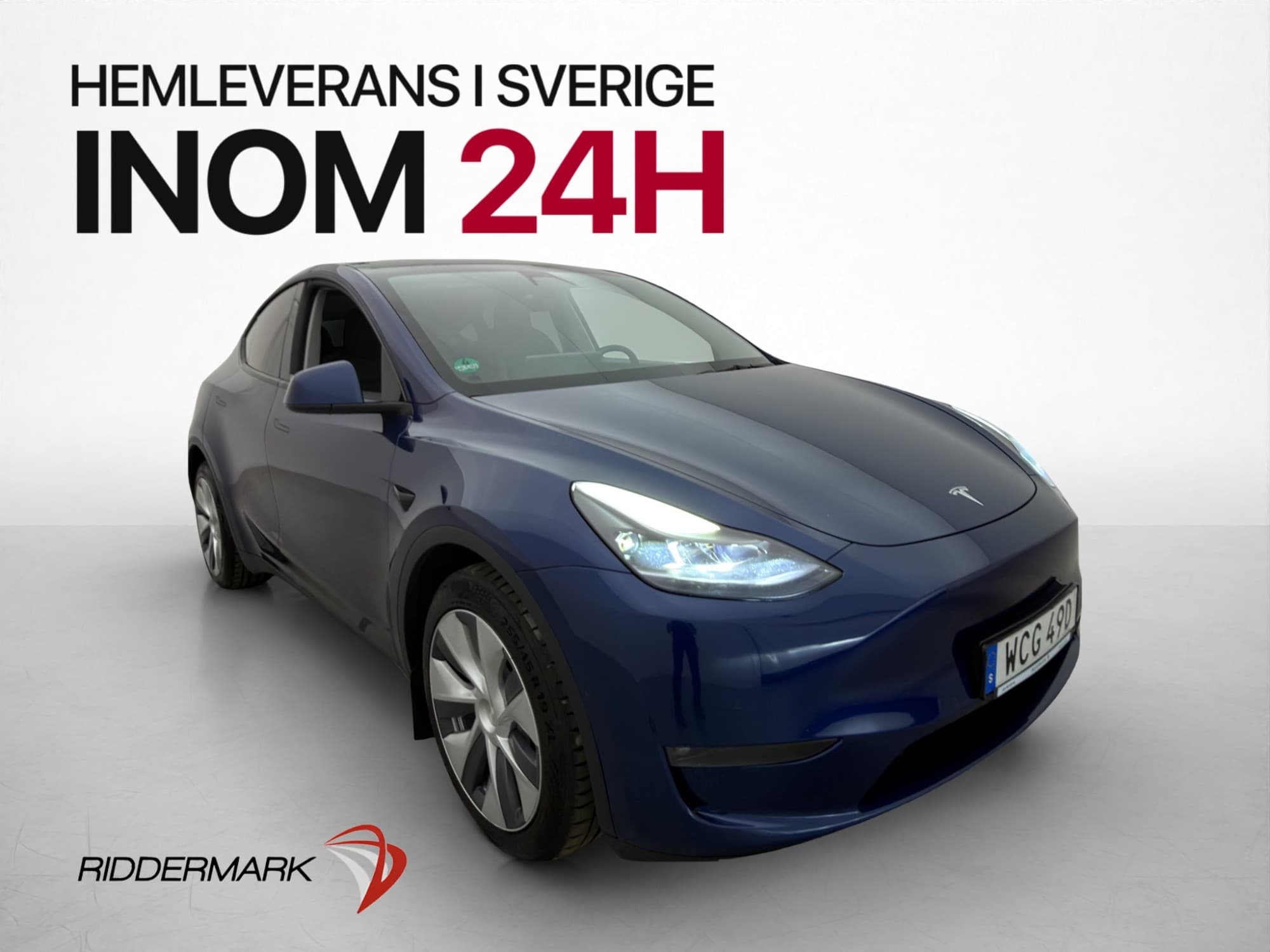 Tesla Model Y Long Range AWD Dragkrok Autopilot Rattvärme