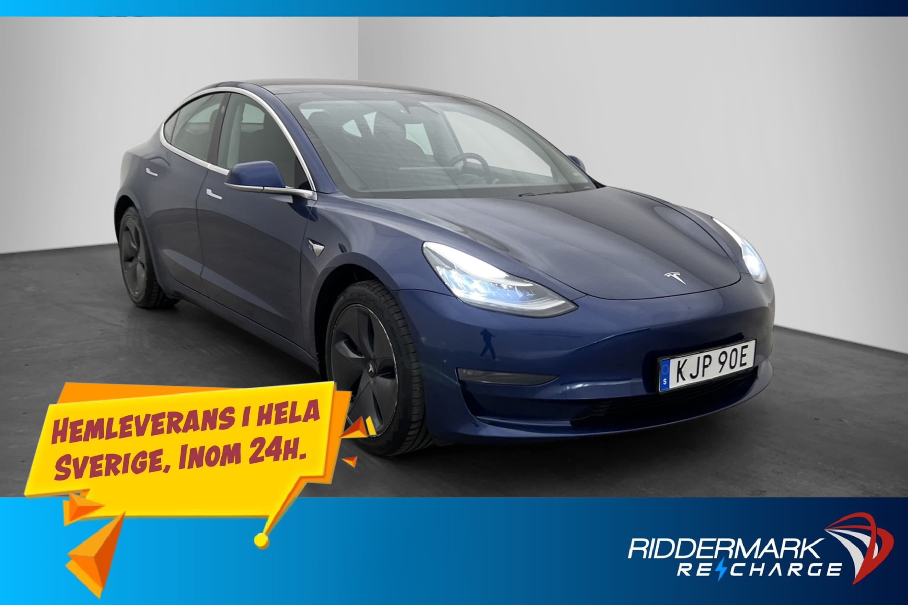 Tesla Model 3 Long Range AWD Autopilot Dragkrok Svensksåld