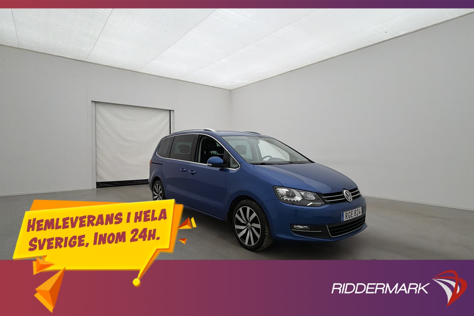 Volkswagen Sharan 4M 184hk GT 7-Sits El-Dörrar Värmare Drag