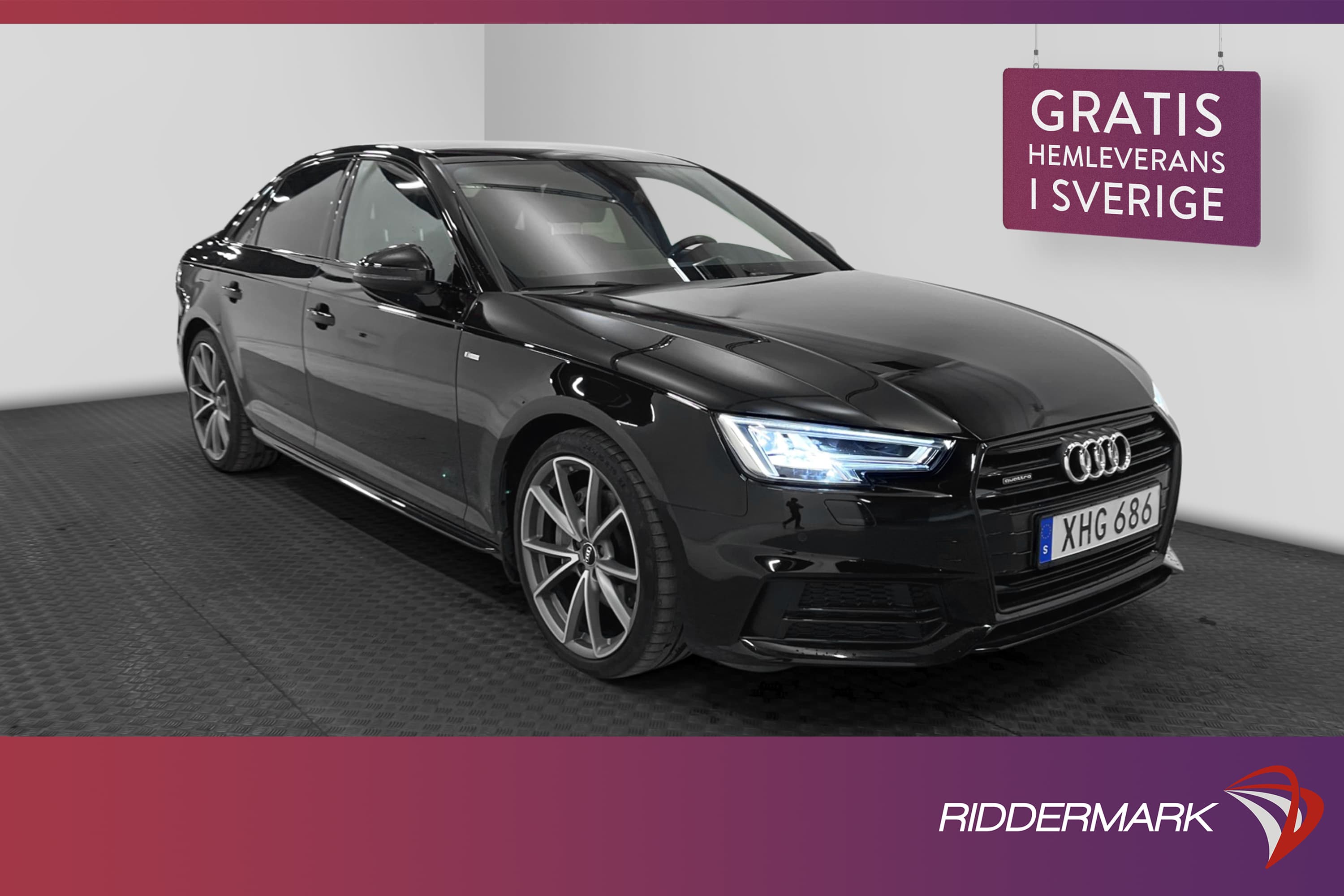 Audi A4 2.0 TDI Q 190hk S-Line Värmare Sensorer Drag Välserv