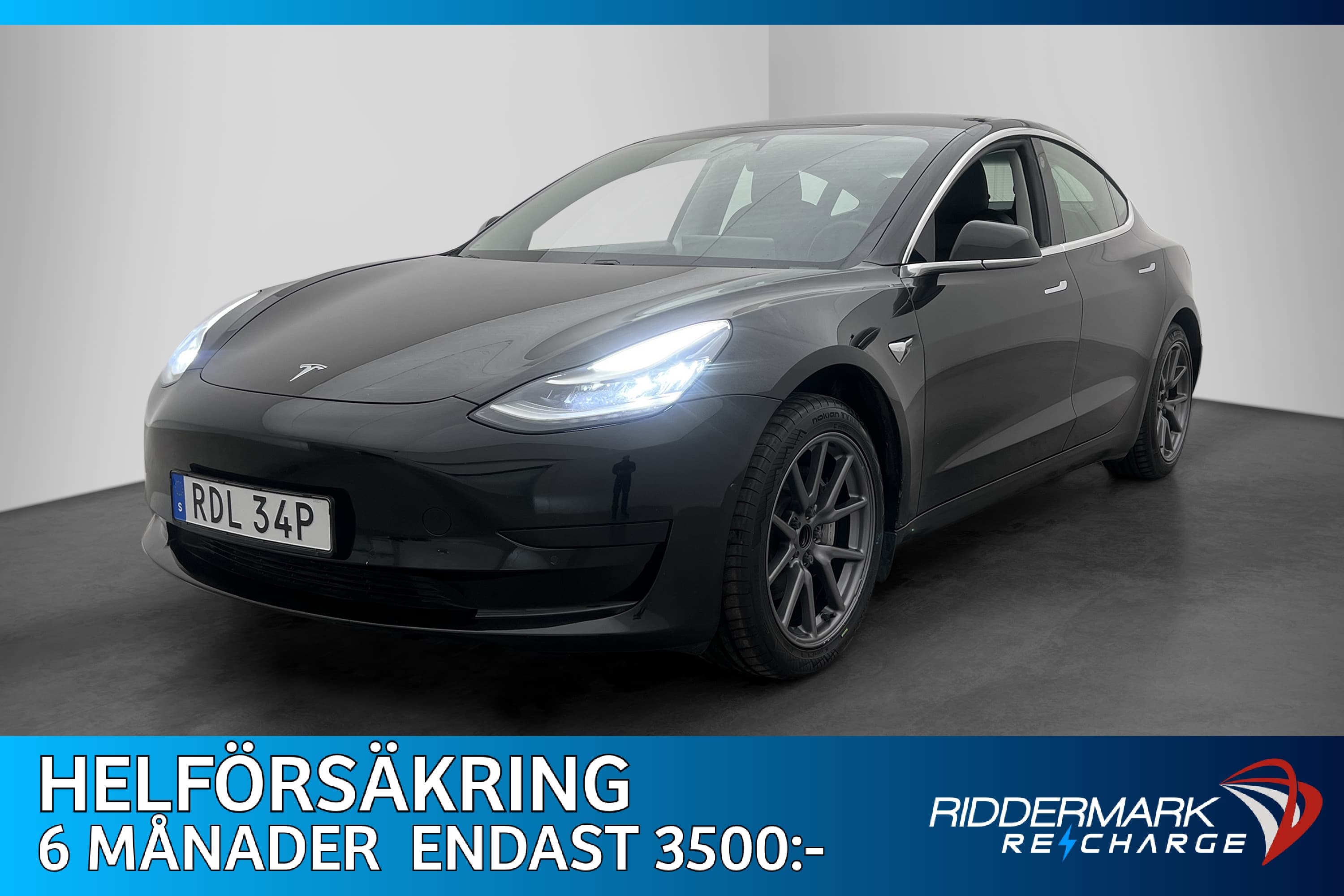 Tesla Model 3 Standard Range Plus Autopilot Svensksåld