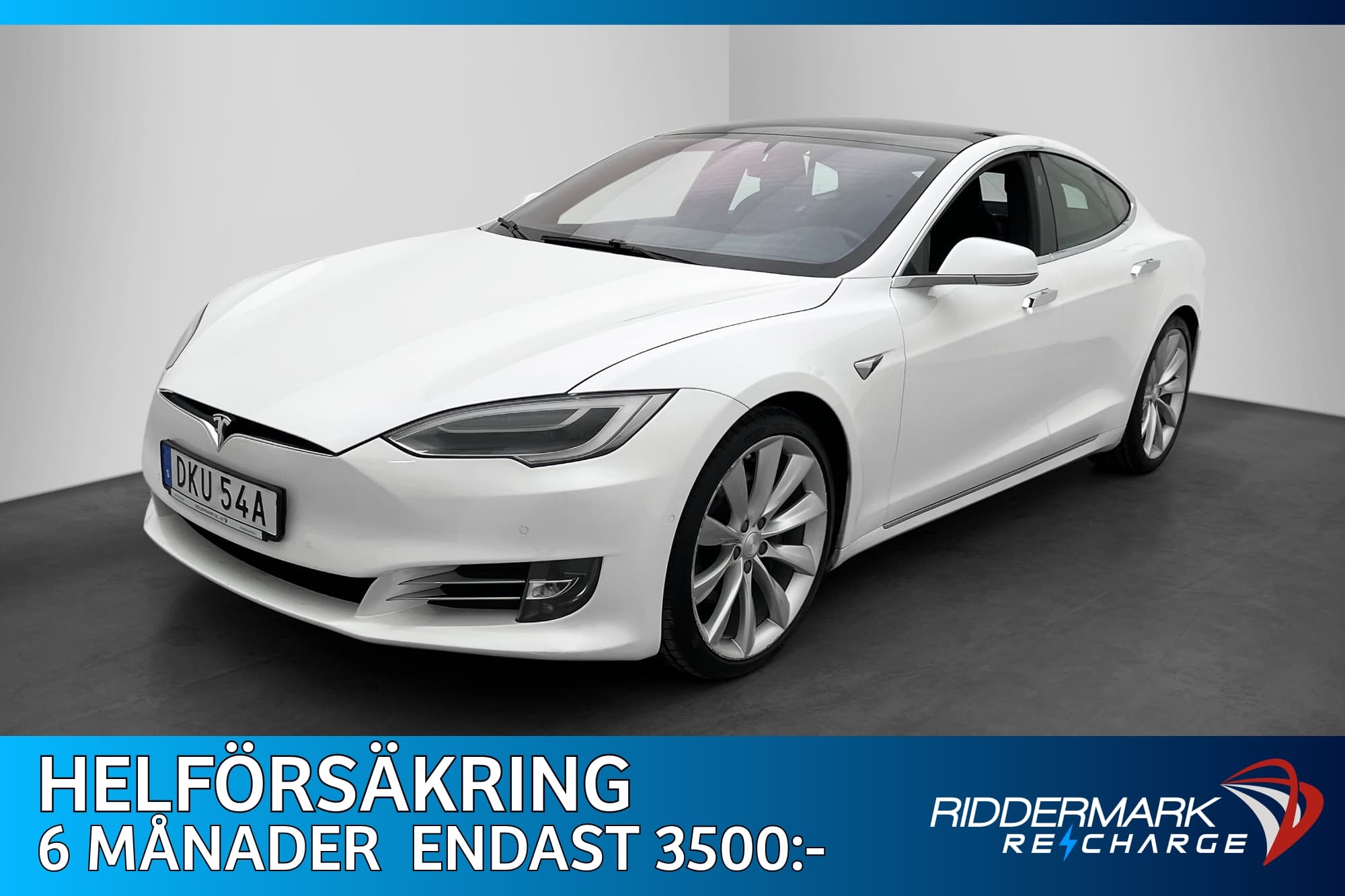 Tesla Model S Long Range AWD 423hk Autopilot Luftfjädring