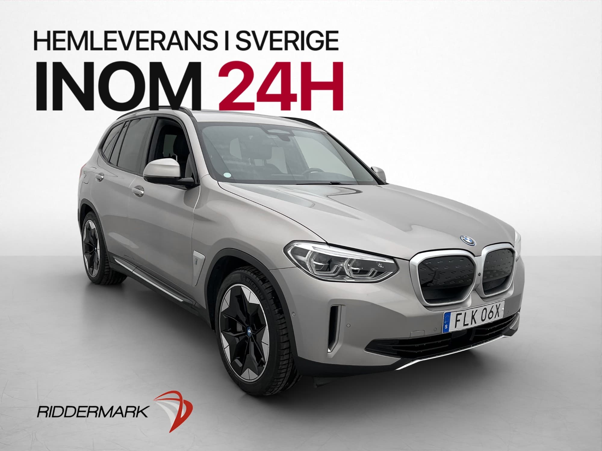 BMW iX3 286hk HUD Pano Dragkrok 360° HUD CarPlay