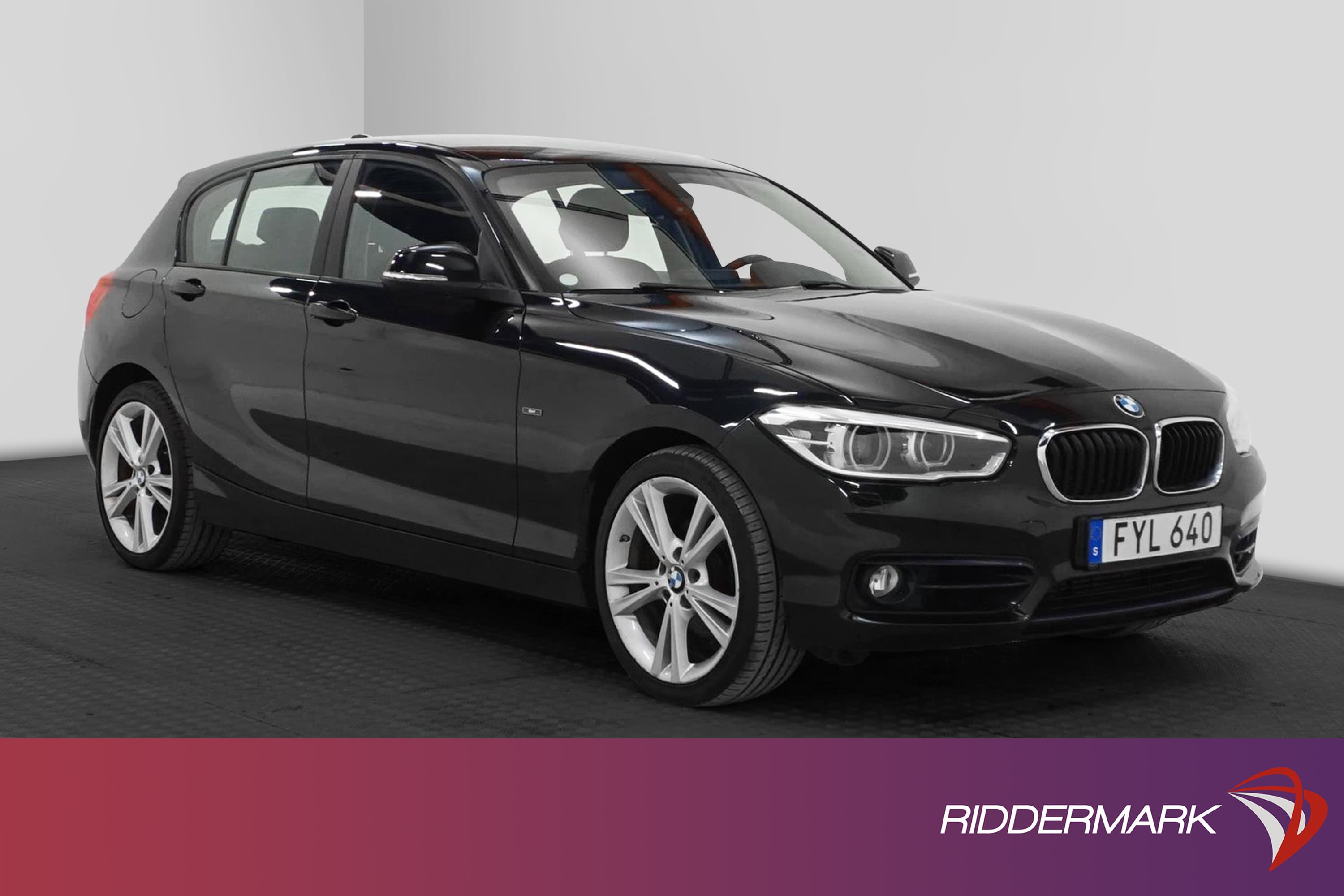 BMW 118 d xDrive 150hk Sportline Rattvärme Eu6 Nyservad