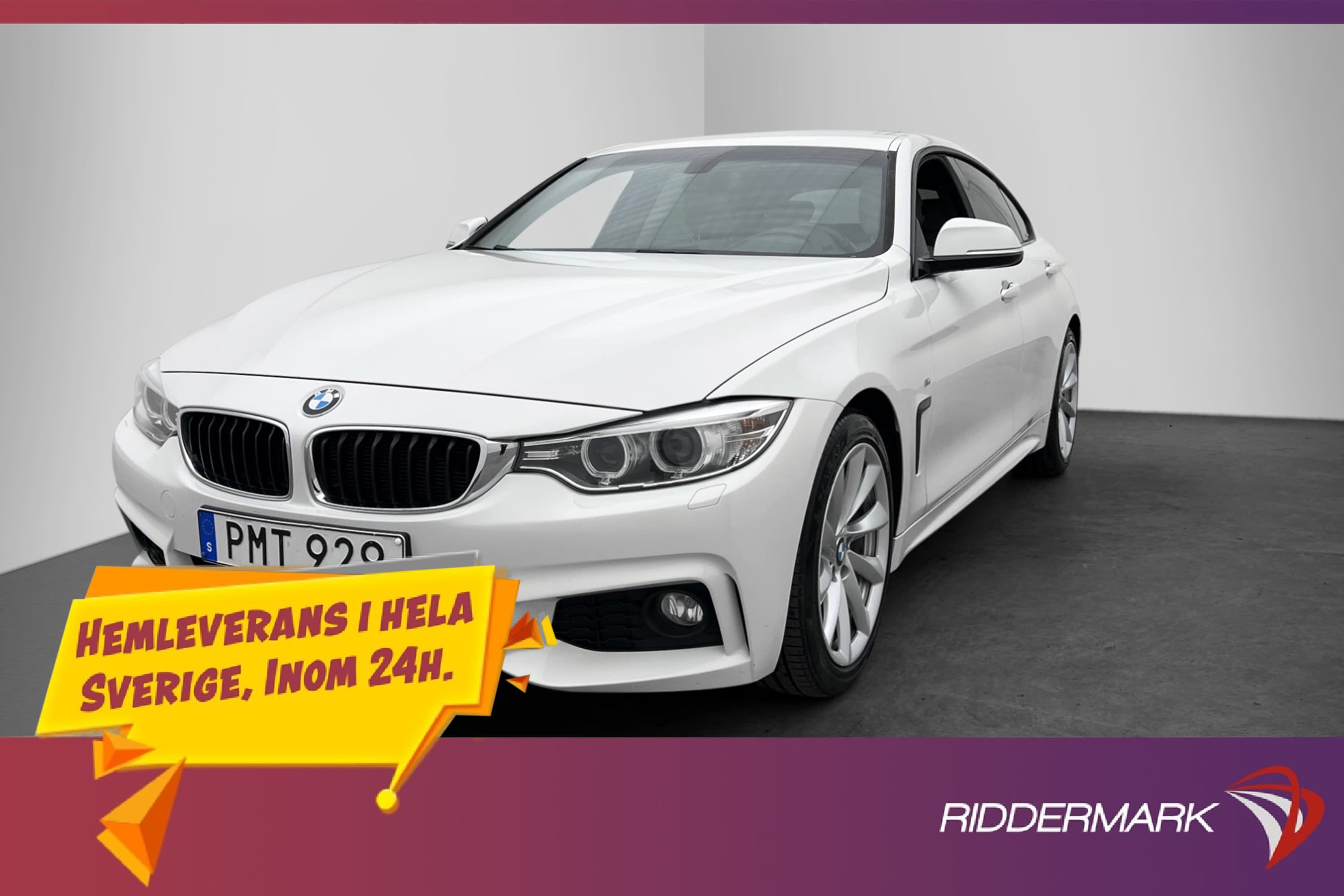 BMW 420d GC 190hk M-Sport Skinn Dragkrok Sensorer Bluetooth