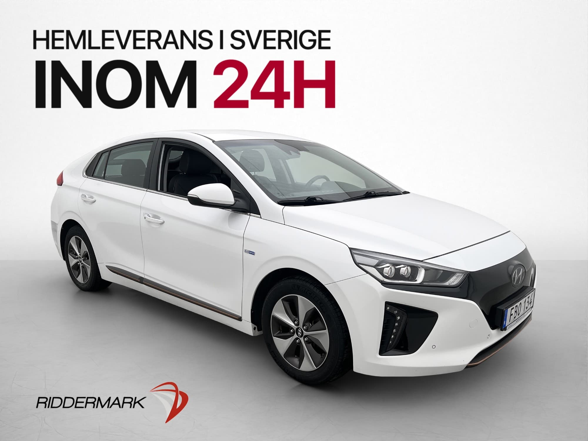Hyundai Ioniq 28 kWh Premium Plus Kamera Navi Skinn Elstol