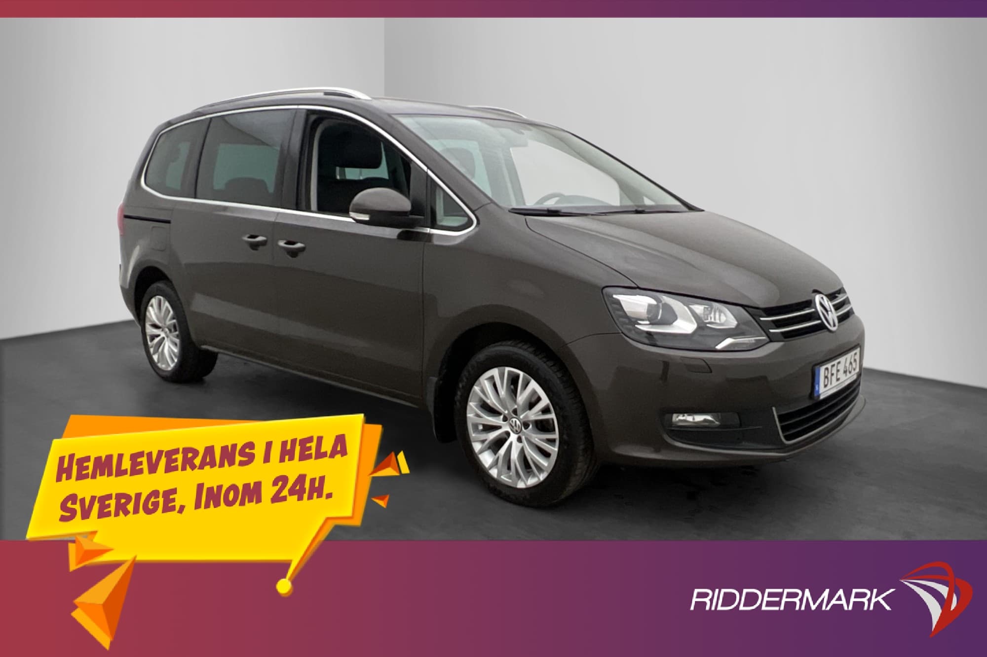 Volkswagen Sharan 2.0 TDI 7-Sits Pano Skinn D-värm El-dörr