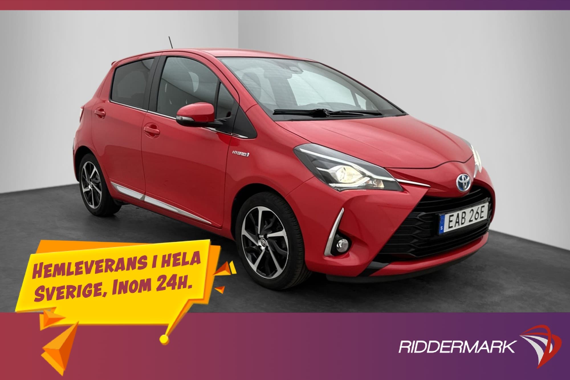 Toyota Yaris Hybrid e-CVT 101hk Executive Kamera Låg skatt