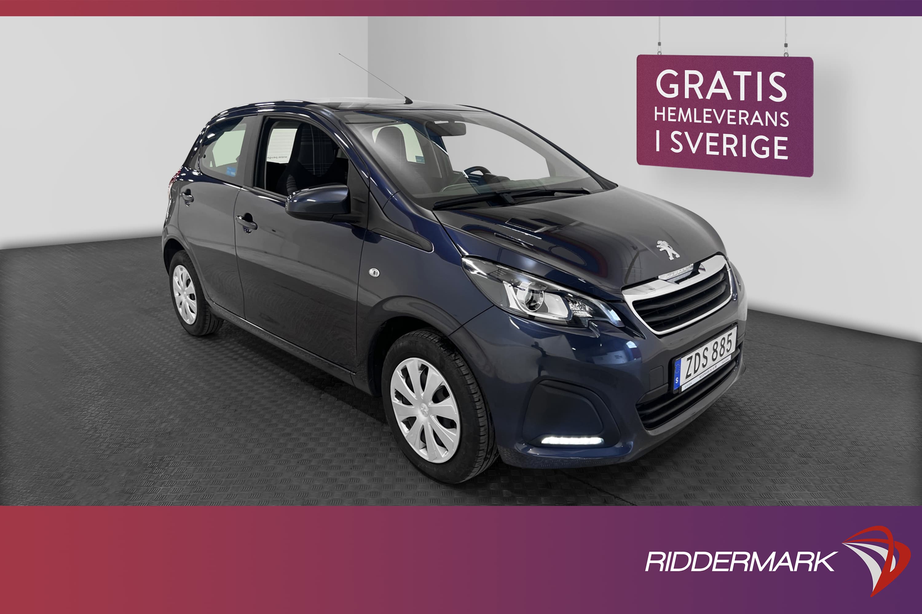 Peugeot 108 5-dörrar 1.0 VTi 69hk Active Välservad 0,41l/mil