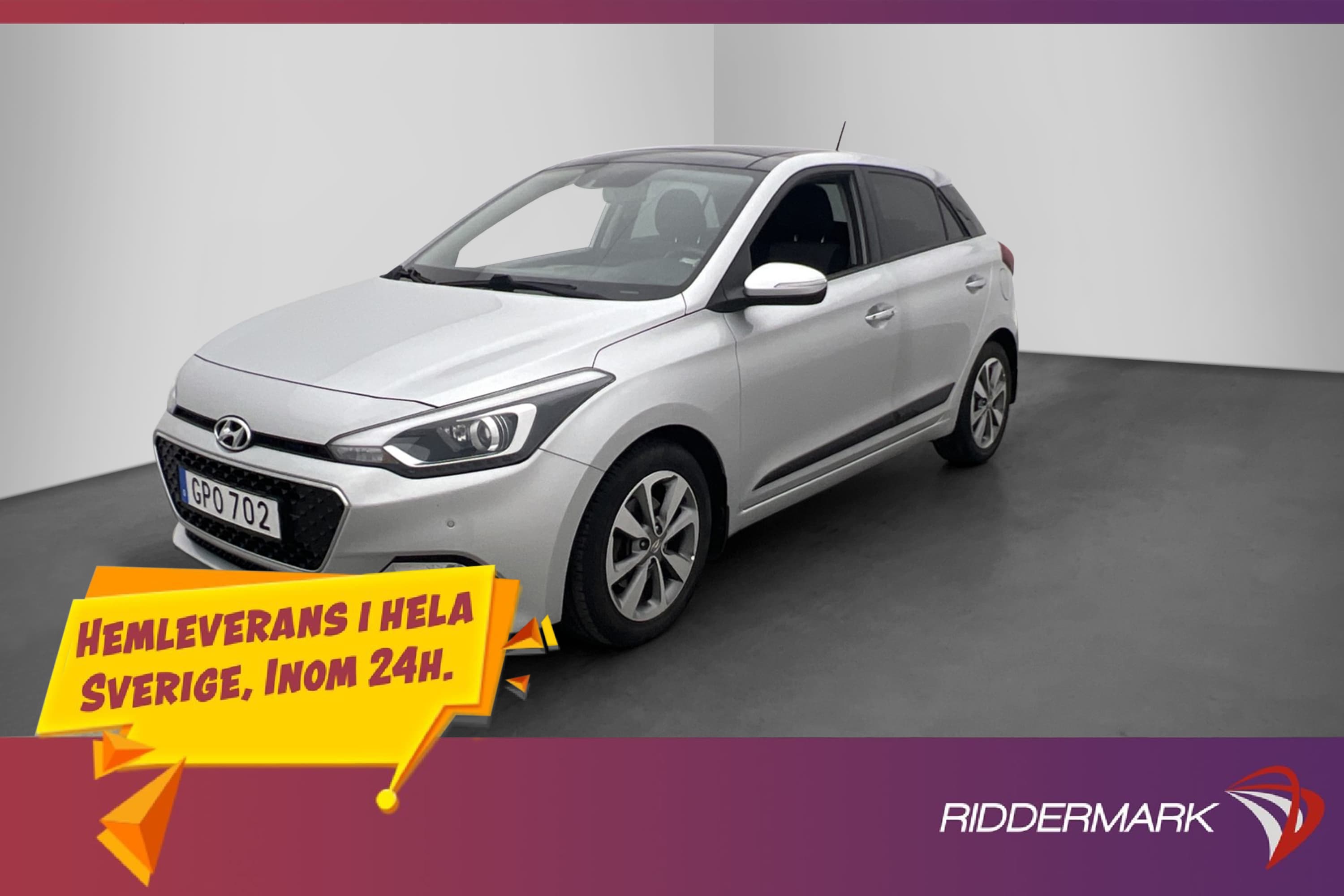 Hyundai i20 1.4 CRDi Premium Plus Pano P-Sensorer Rattvärme