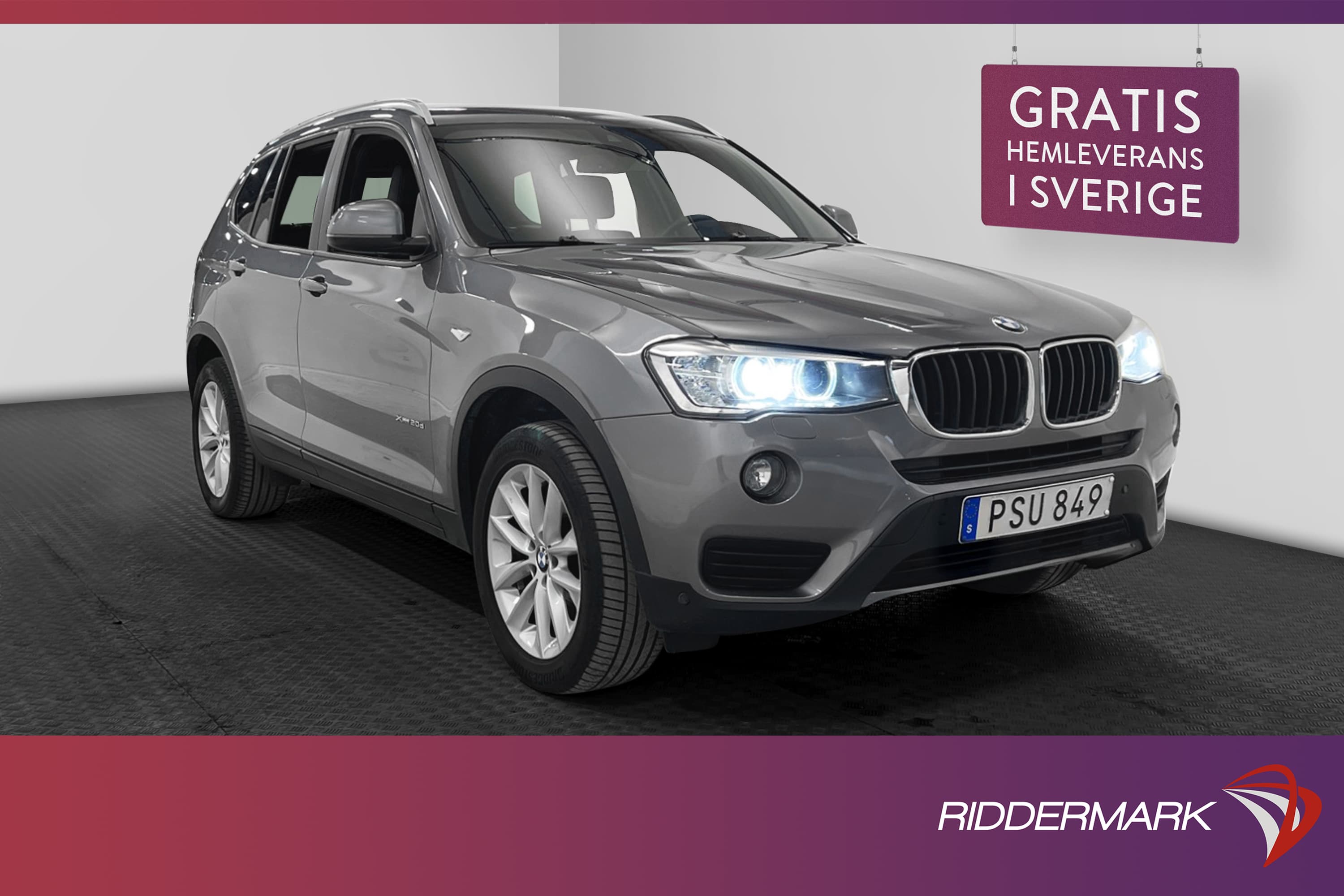 BMW X3 xDrive20d 190hk H/K Kamera Navi Drag Sportstolar