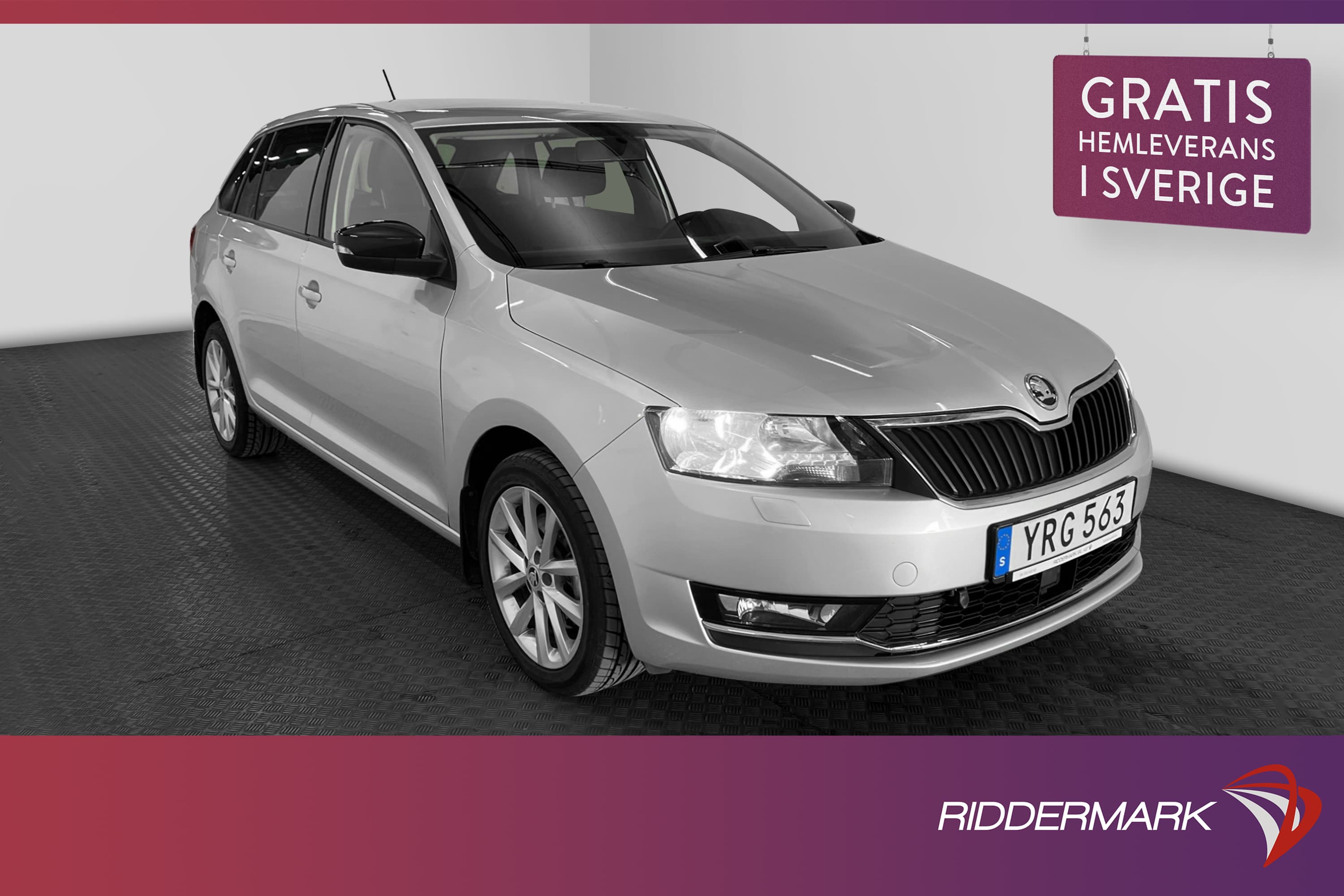 Skoda Rapid Spaceback TSI 110hk Värmare Låg Skatt Välservad