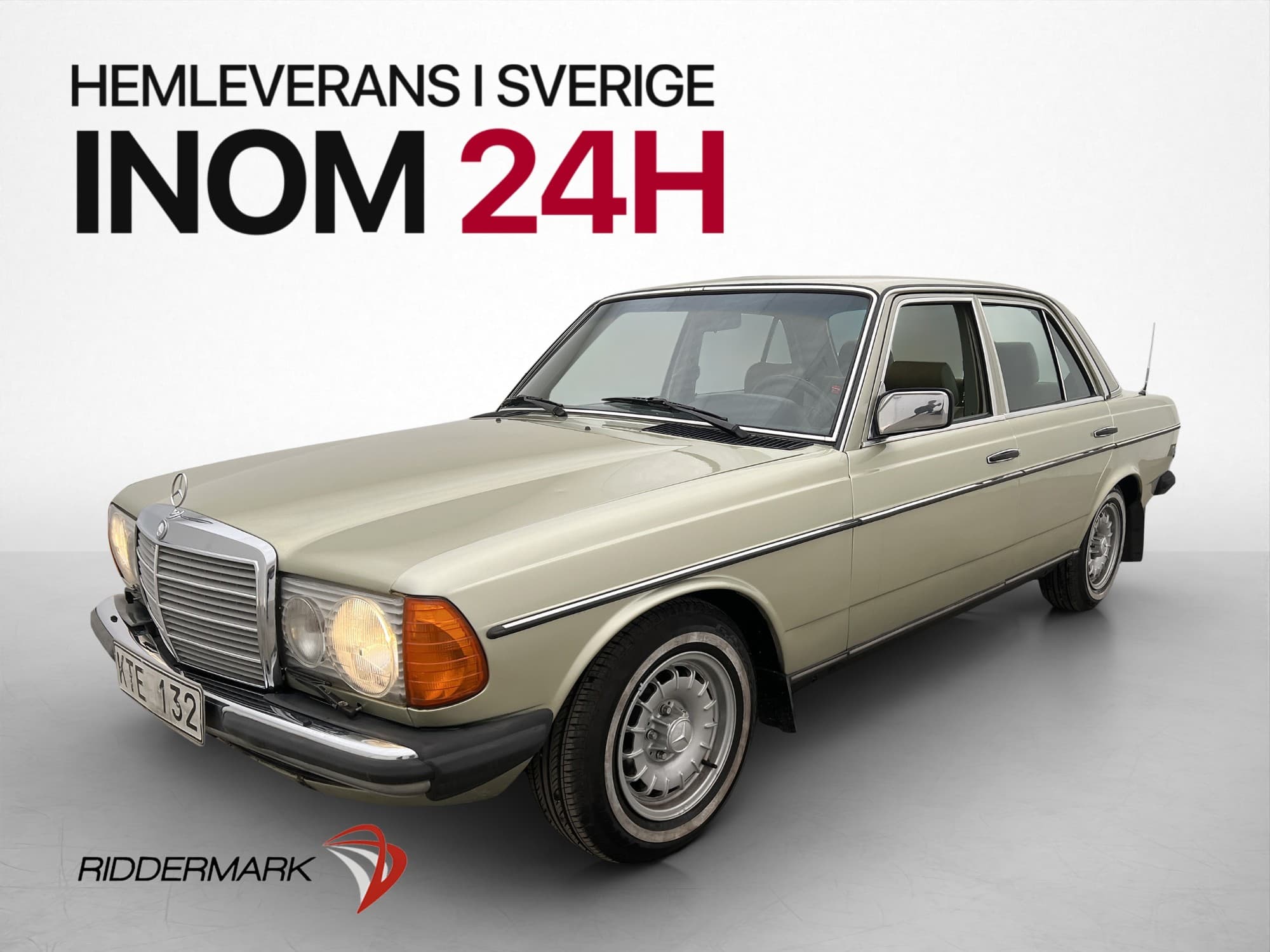 Mercedes-Benz W123 250 140hk Taklucka Drag Rostskydd Sv-Såld