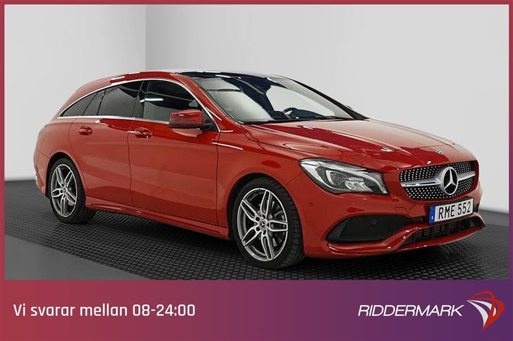 Mercedes CLA 220d 4M 177hk AMG Pano Drag B-kamera 0,42l/milexteriör