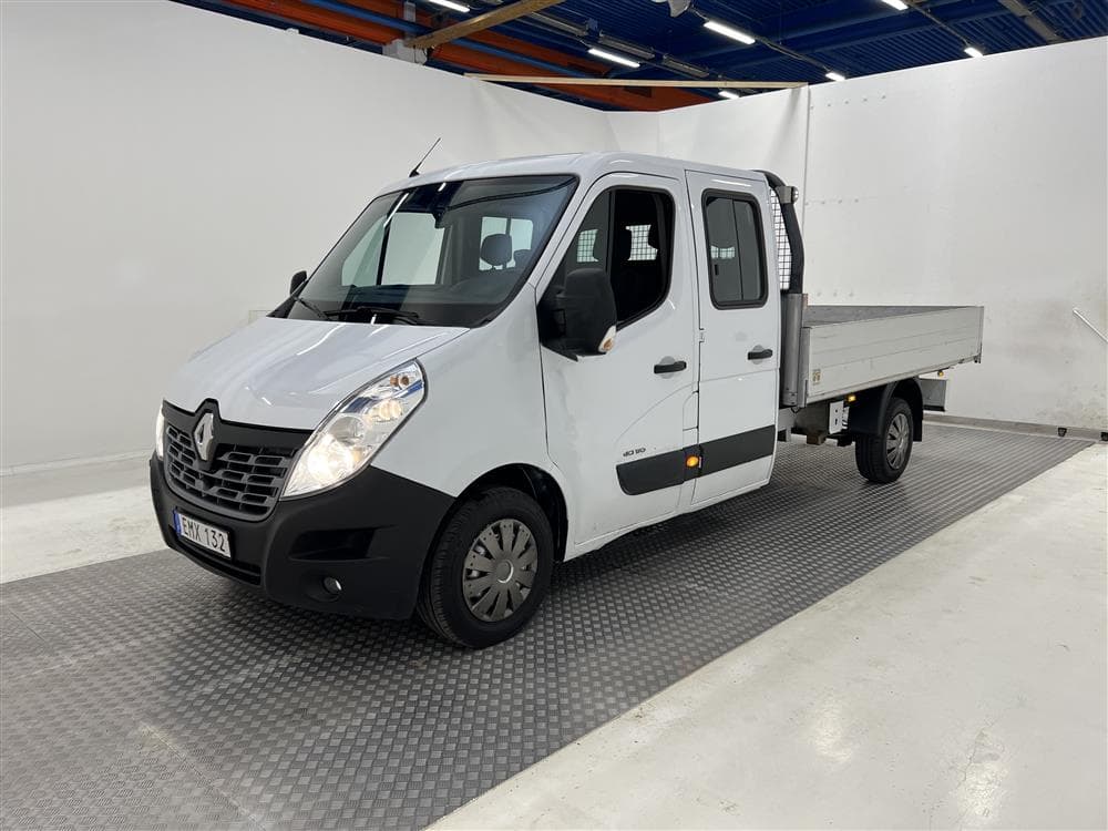 Renault Master 2.3dCi Eu6 170hk 7-sits Flakbil Värmare Moms exteriör
