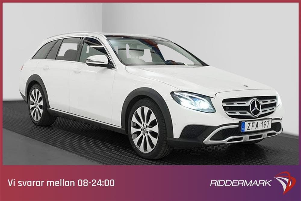 Mercedes-Benz E 220 All-T 4M Widescreen Pano Burmester 360exteriör