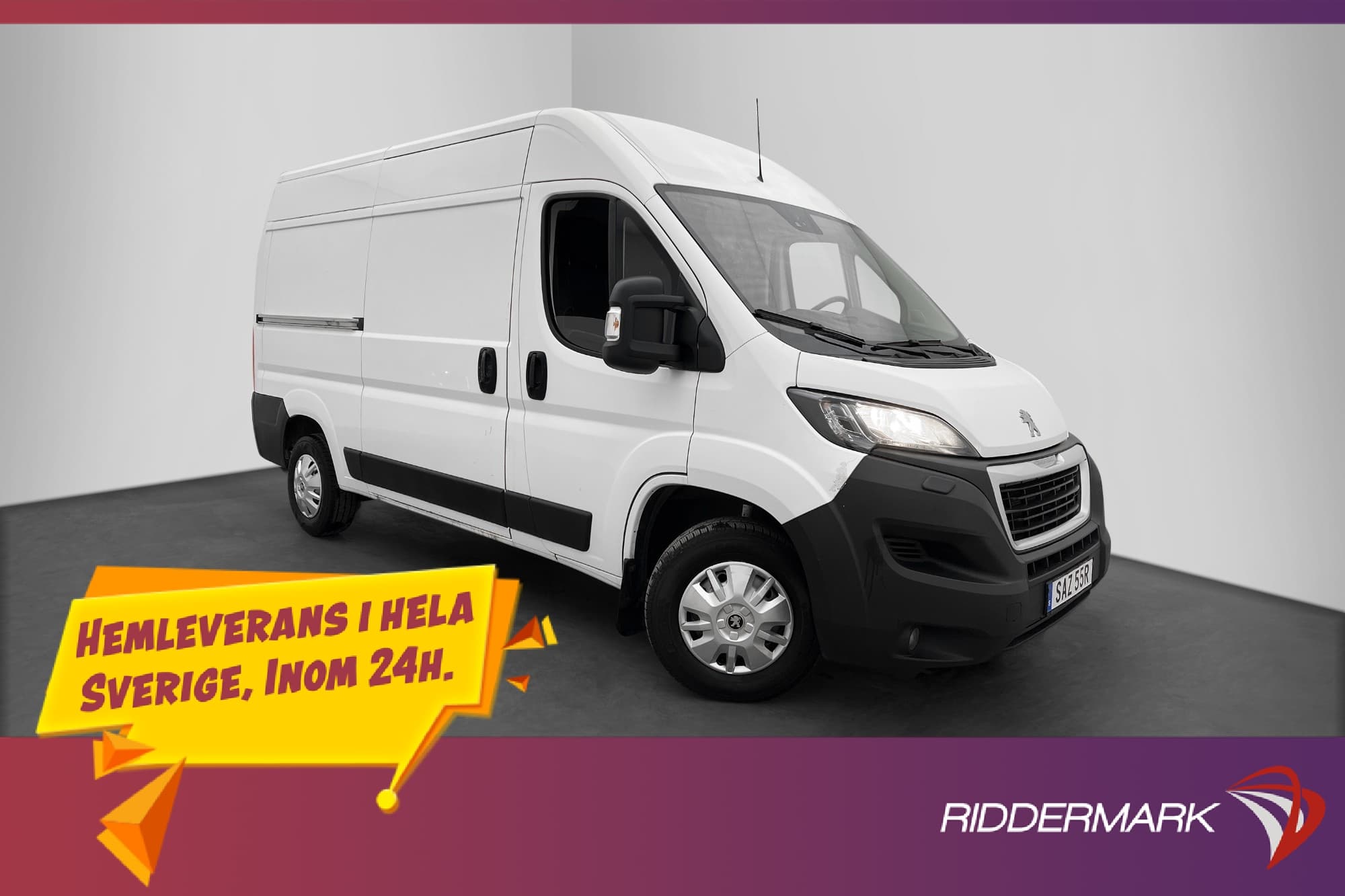 Peugeot Boxer L2H2 140hk Ny-Kamrem Värm B-Kamera 3-Sits MOMS