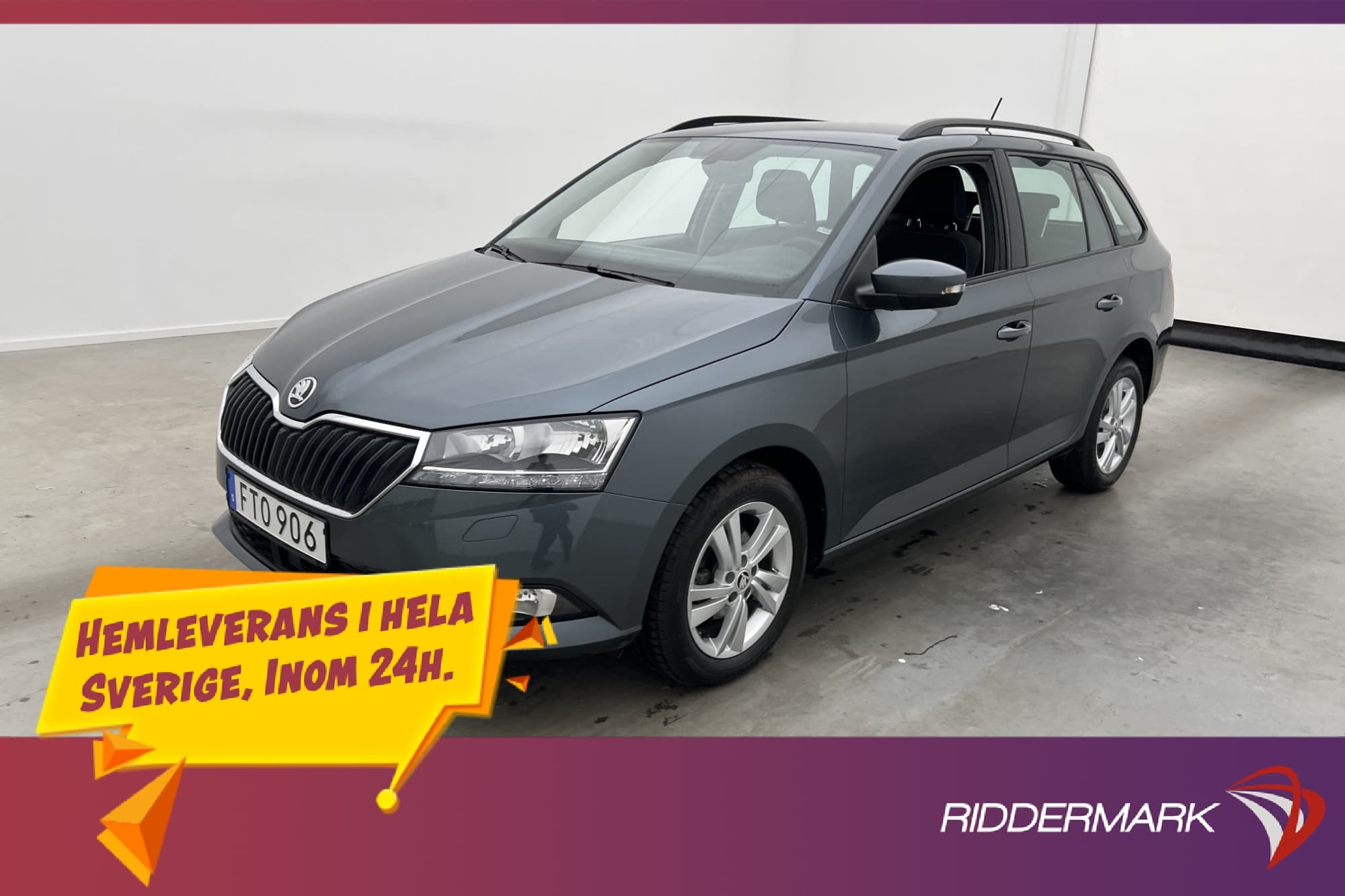Skoda Fabia Kombi 1.0 TSI 95hk Sensorer CarPlay Farthållare