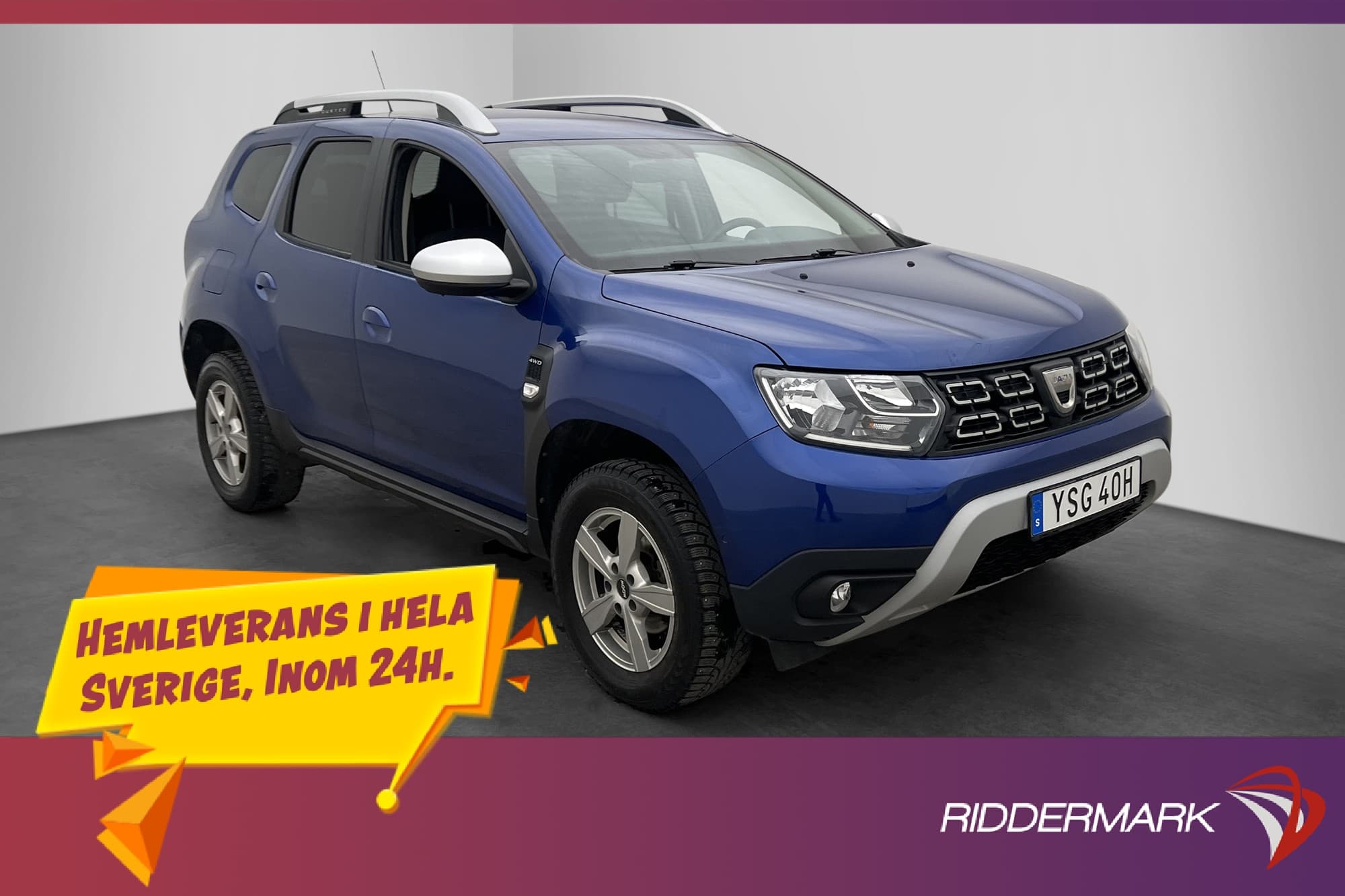 Dacia Duster 1.3 TCe 130hk 4x4 Dragkrok Navi Bluetooth