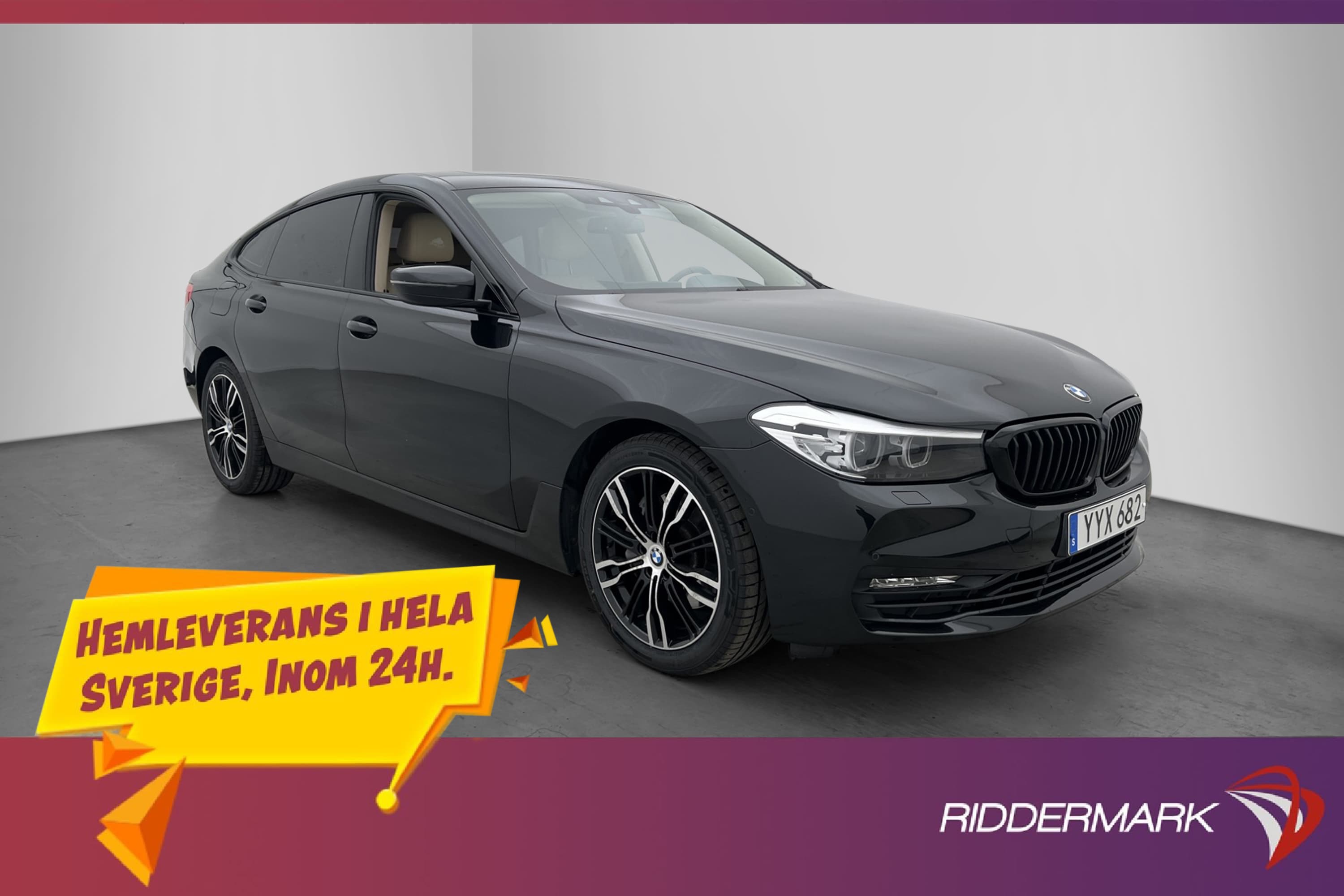 BMW 630 I Gran Turismo 258hk Skinn Pano Navi B-Kamera WiFi